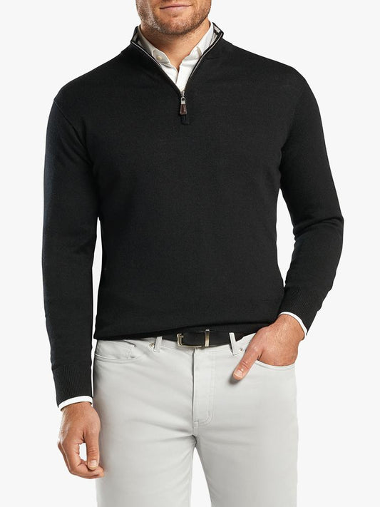  Peter Millar Men's Crown Soft Quarter-Zip Sweater