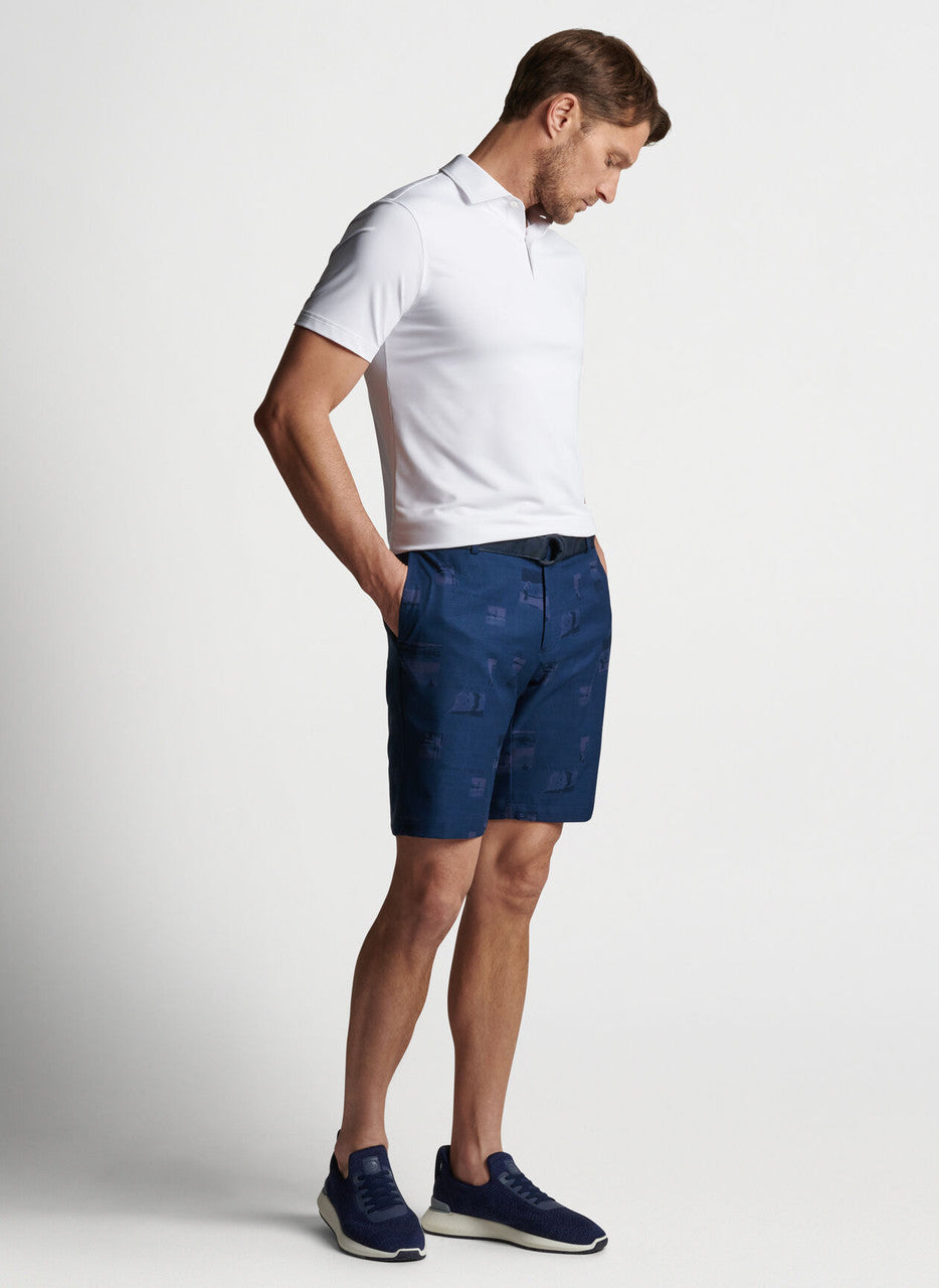  Peter Millar Crown Crafted Solid Performance Jersey Polo: White