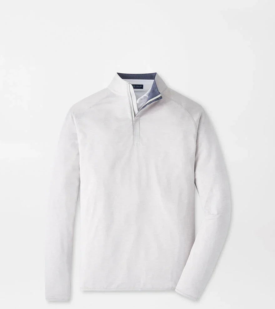  Peter Millar Stealth Performance Quarter-Zip: British Grey