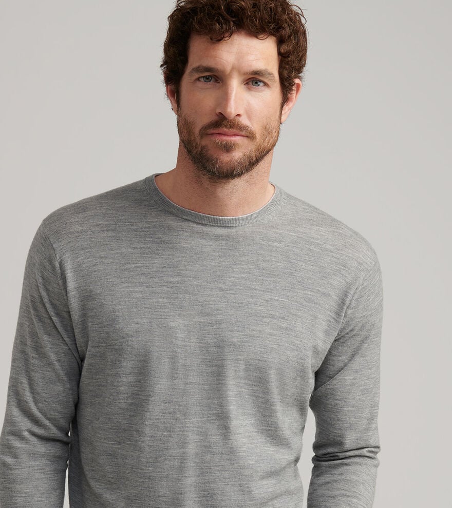  Peter Millar Excursionist Flex Crew: Gale Grey