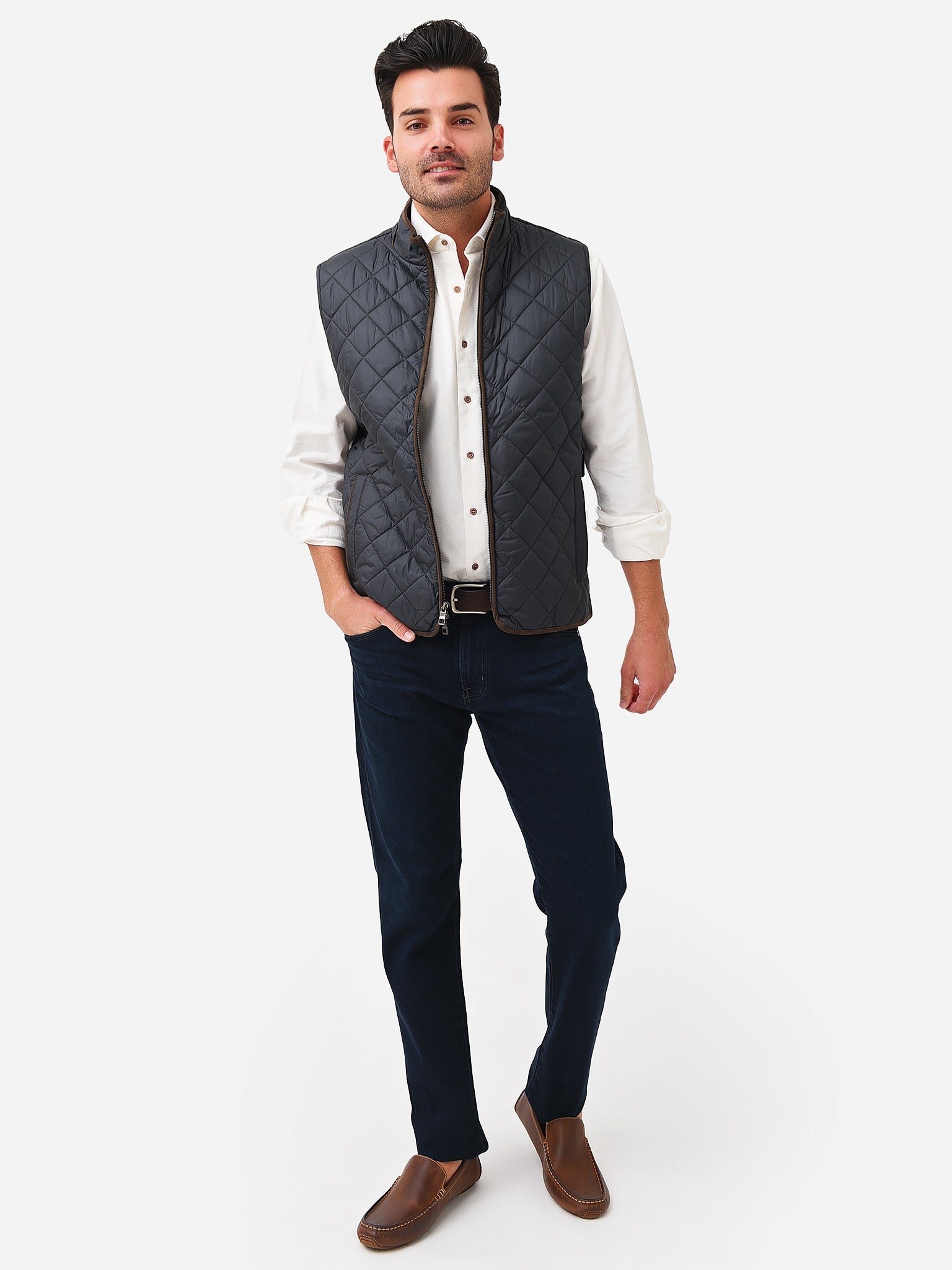  Peter Millar Crown Men's Essex Quilted Travel Vest