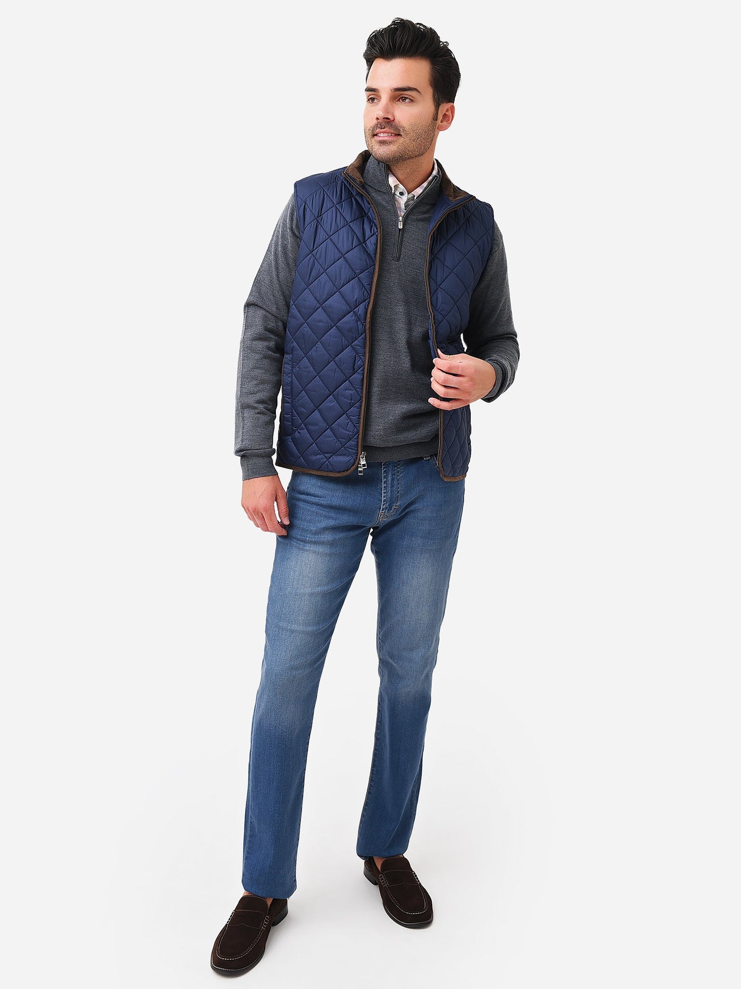  Peter Millar Crown Men's Essex Quilted Travel Vest