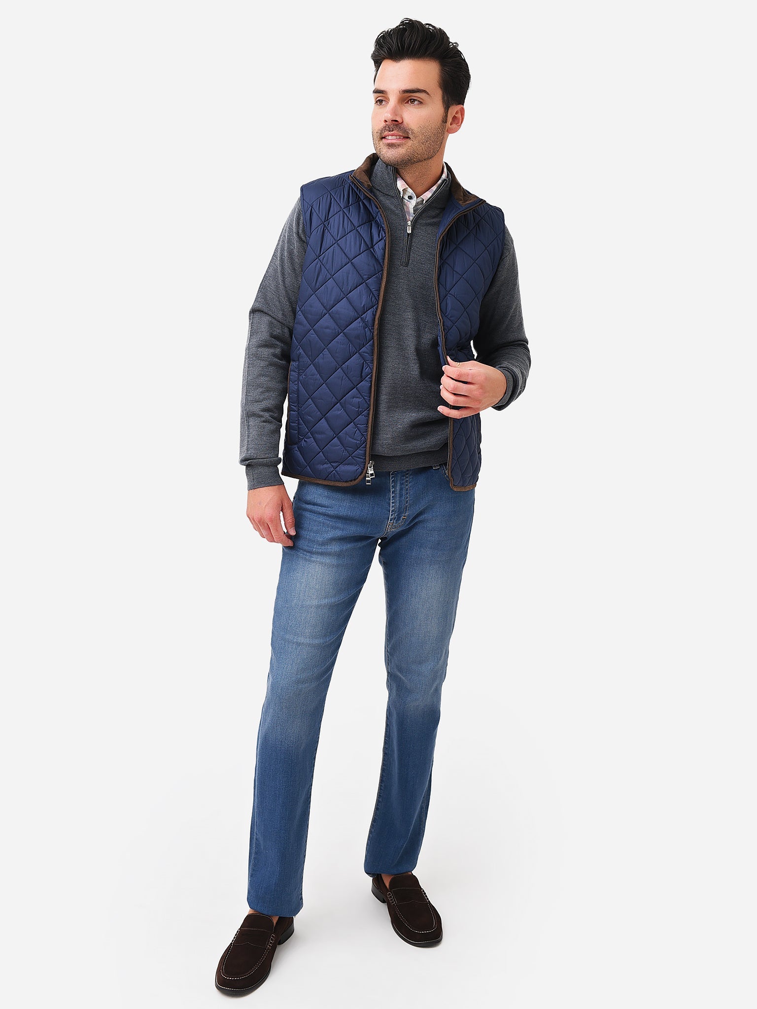  Peter Millar Crown Men's Essex Quilted Travel Vest
