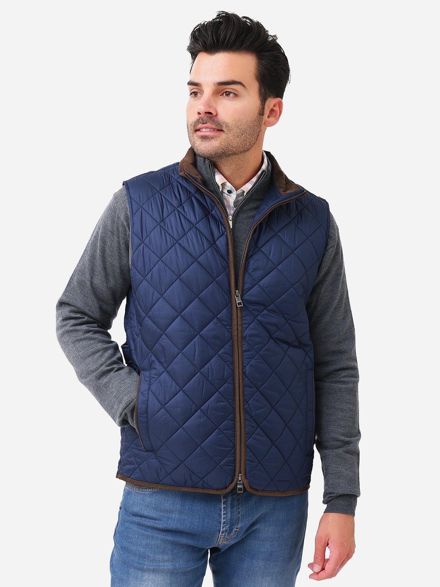  Peter Millar Crown Men's Essex Quilted Travel Vest
