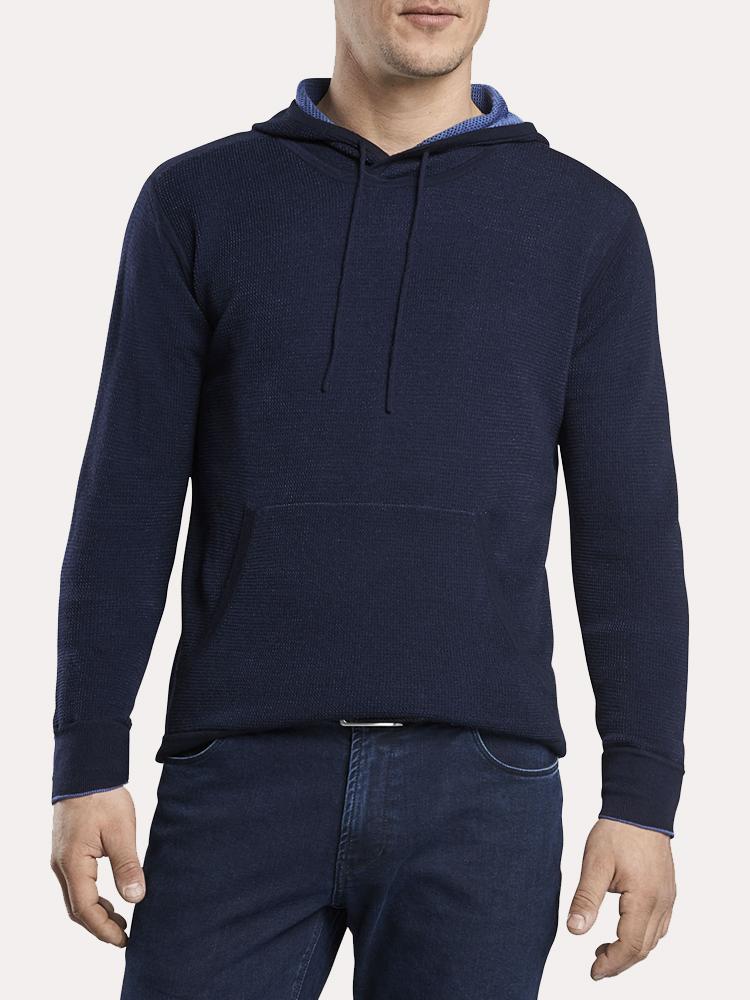  Peter Millar Mountainside Sierra Waffle-Stitch Hoodie