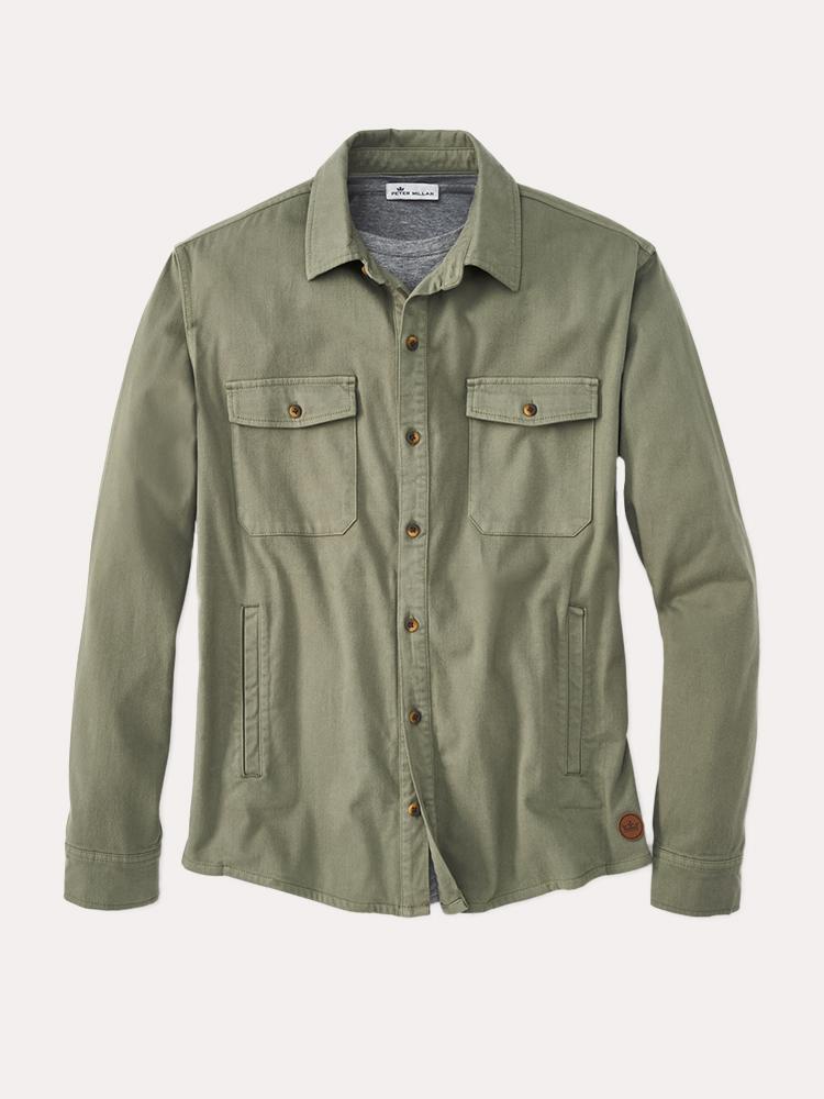  Peter Millar Men's Moleskin Shirt Jacket