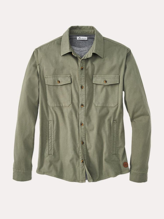  Peter Millar Men's Moleskin Shirt Jacket