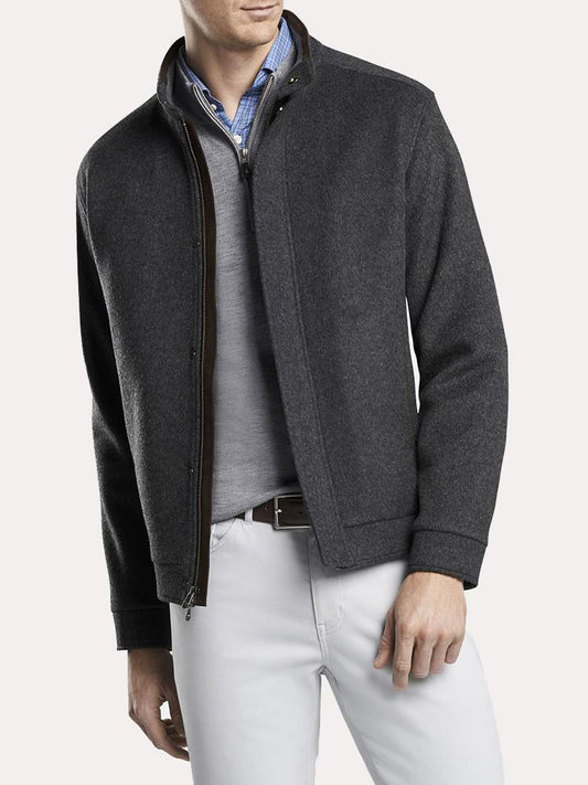  Peter Millar Crown Flex Fleece Bomber Jacket