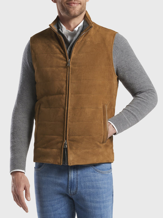  Peter Millar Collection Men's Excursionist Flex Channel-Stitch Vest