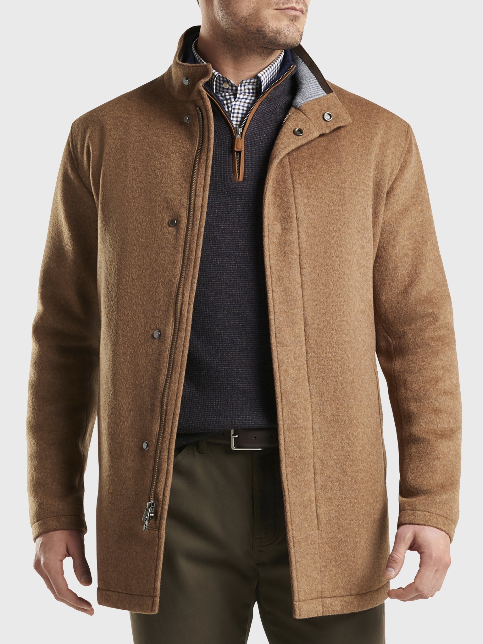  Peter Millar Crown Men's Crown Flex-Fleece City Coat
