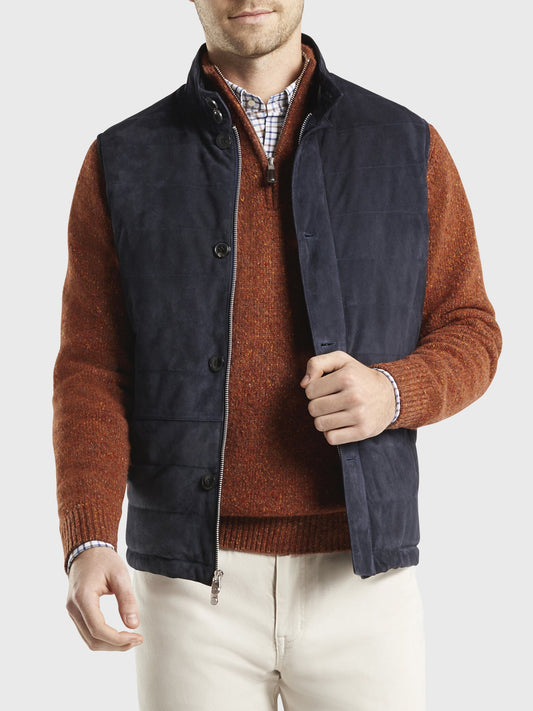  Peter Millar Crown Men's Suede Vest