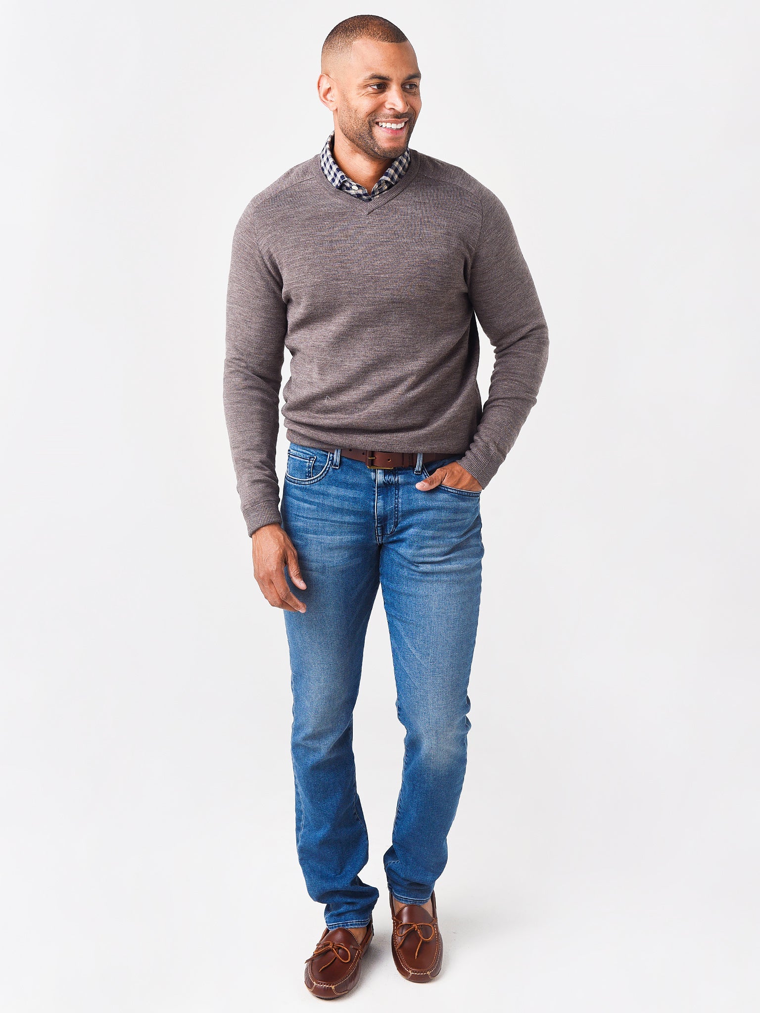  Peter Millar Men's Crown Crafted Interlock V-Neck Sweater