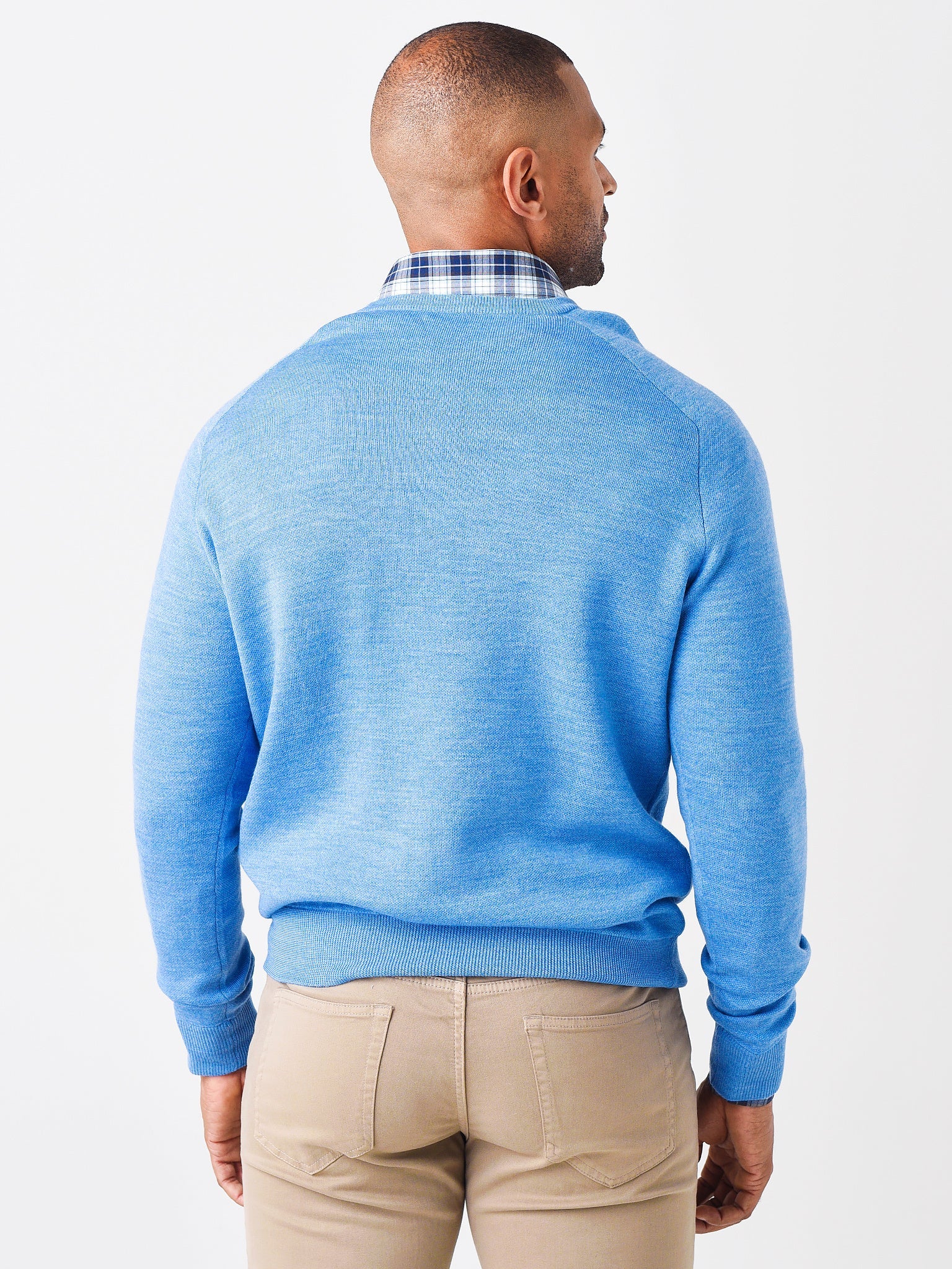  Peter Millar Men's Crown Crafted Interlock V-Neck Sweater