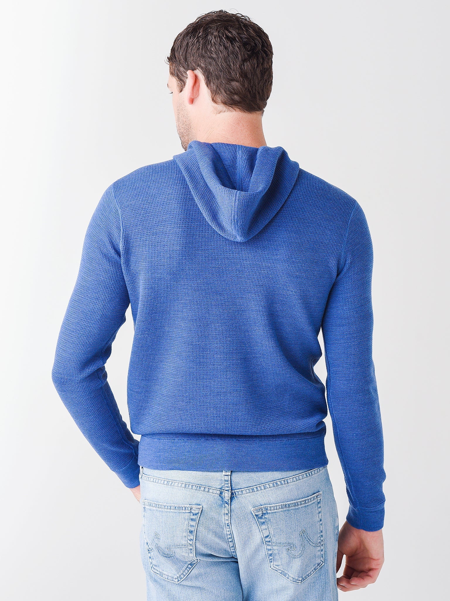  Peter Millar Crown Crafted Men's Merino Waffle Hoodie