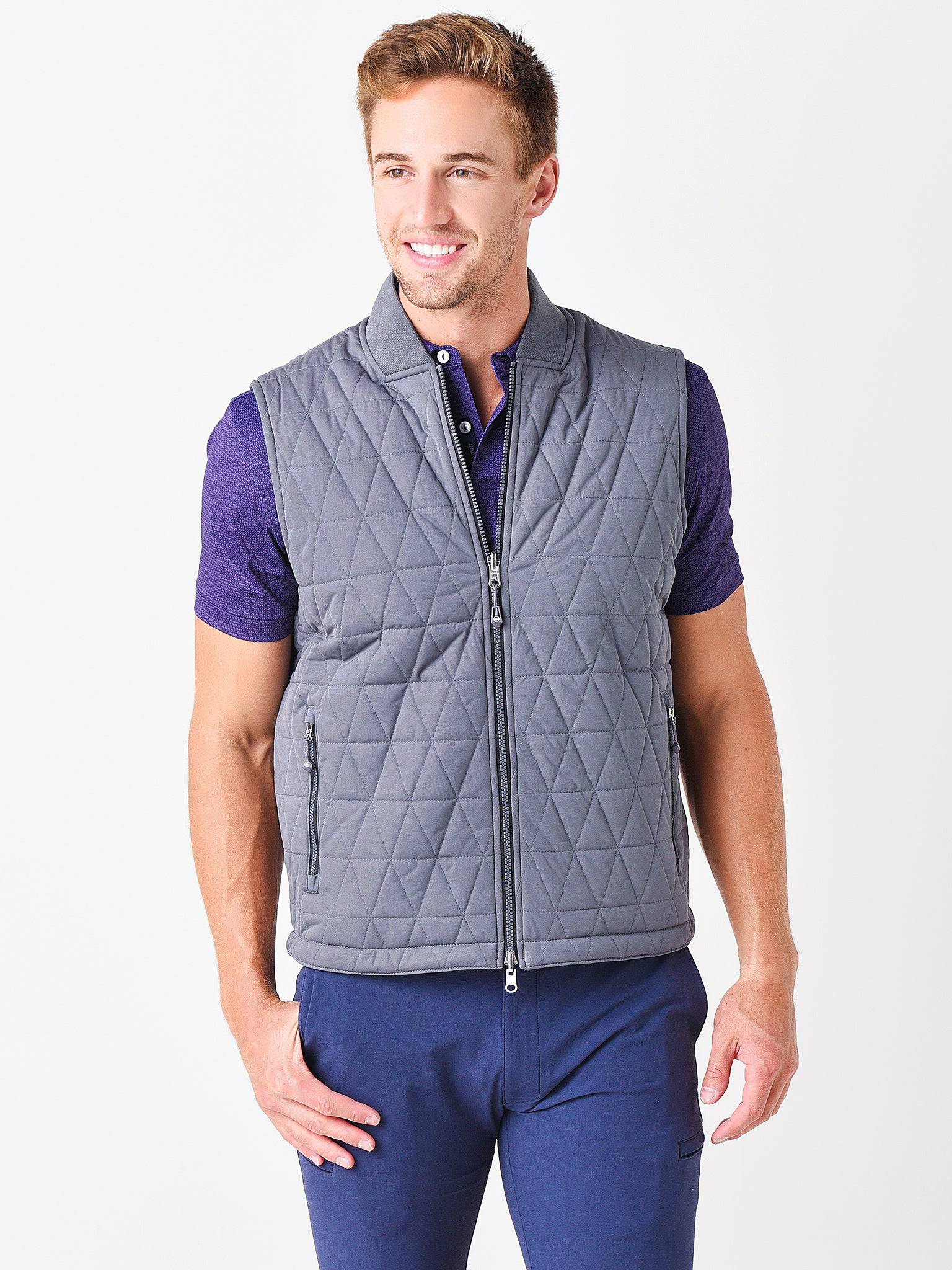  Peter Millar Crown Sport Men's Thermal Block Reversible Vest
