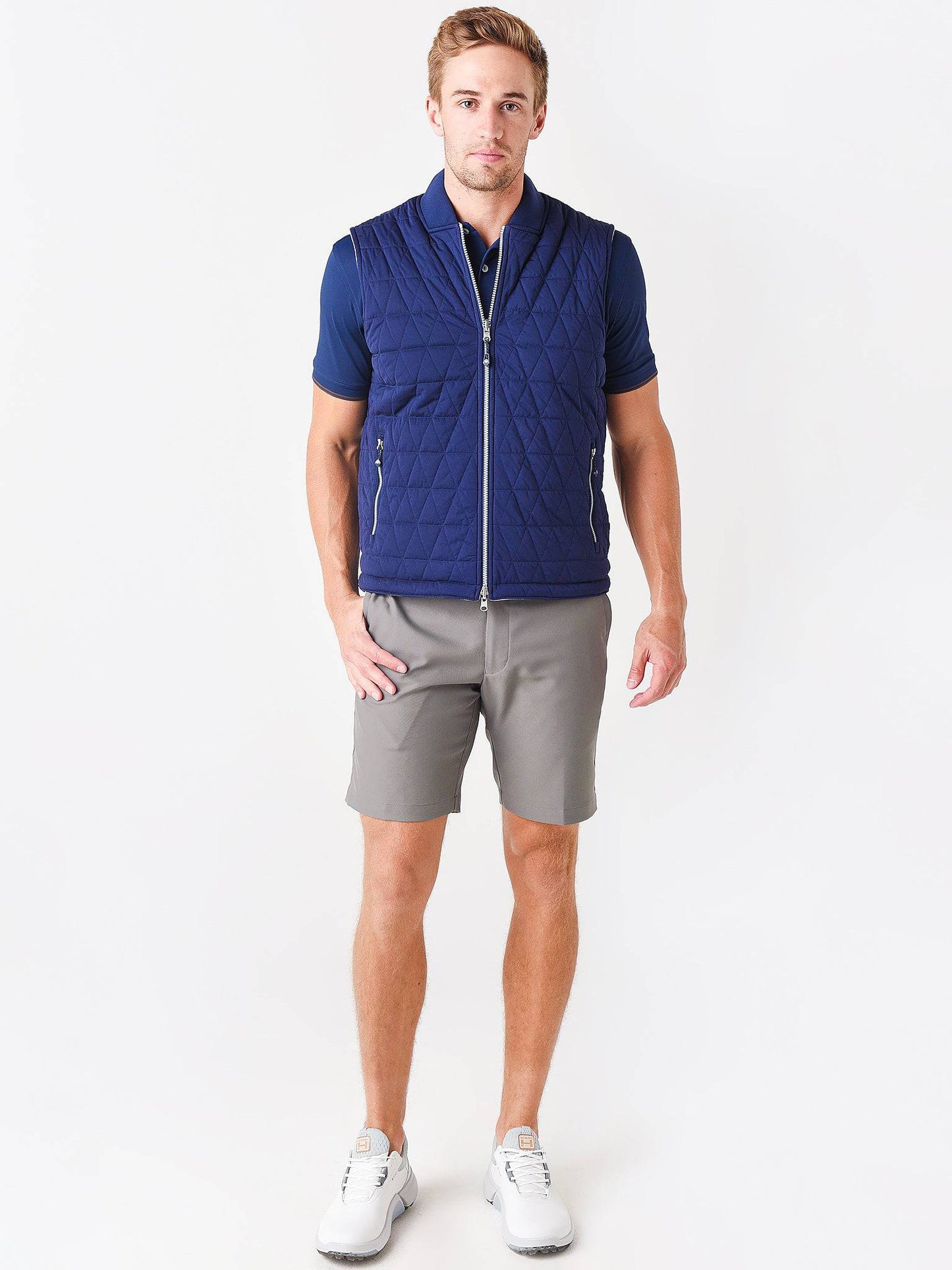  Peter Millar Crown Sport Men's Thermal Block Reversible Vest