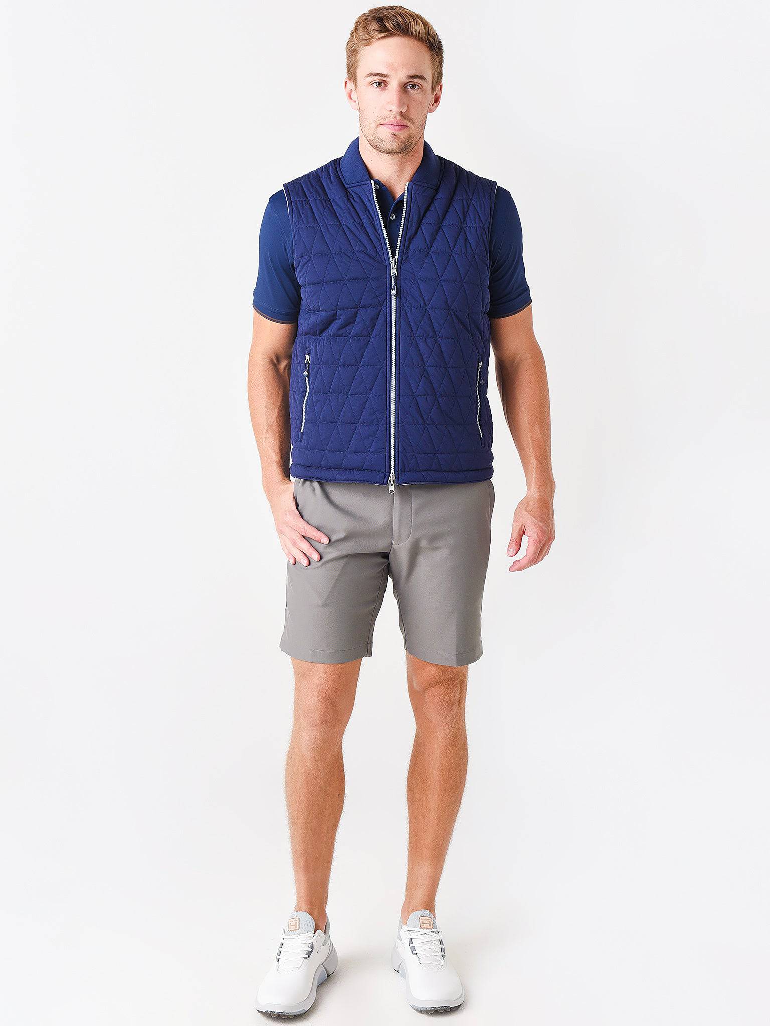  Peter Millar Crown Sport Men's Thermal Block Reversible Vest