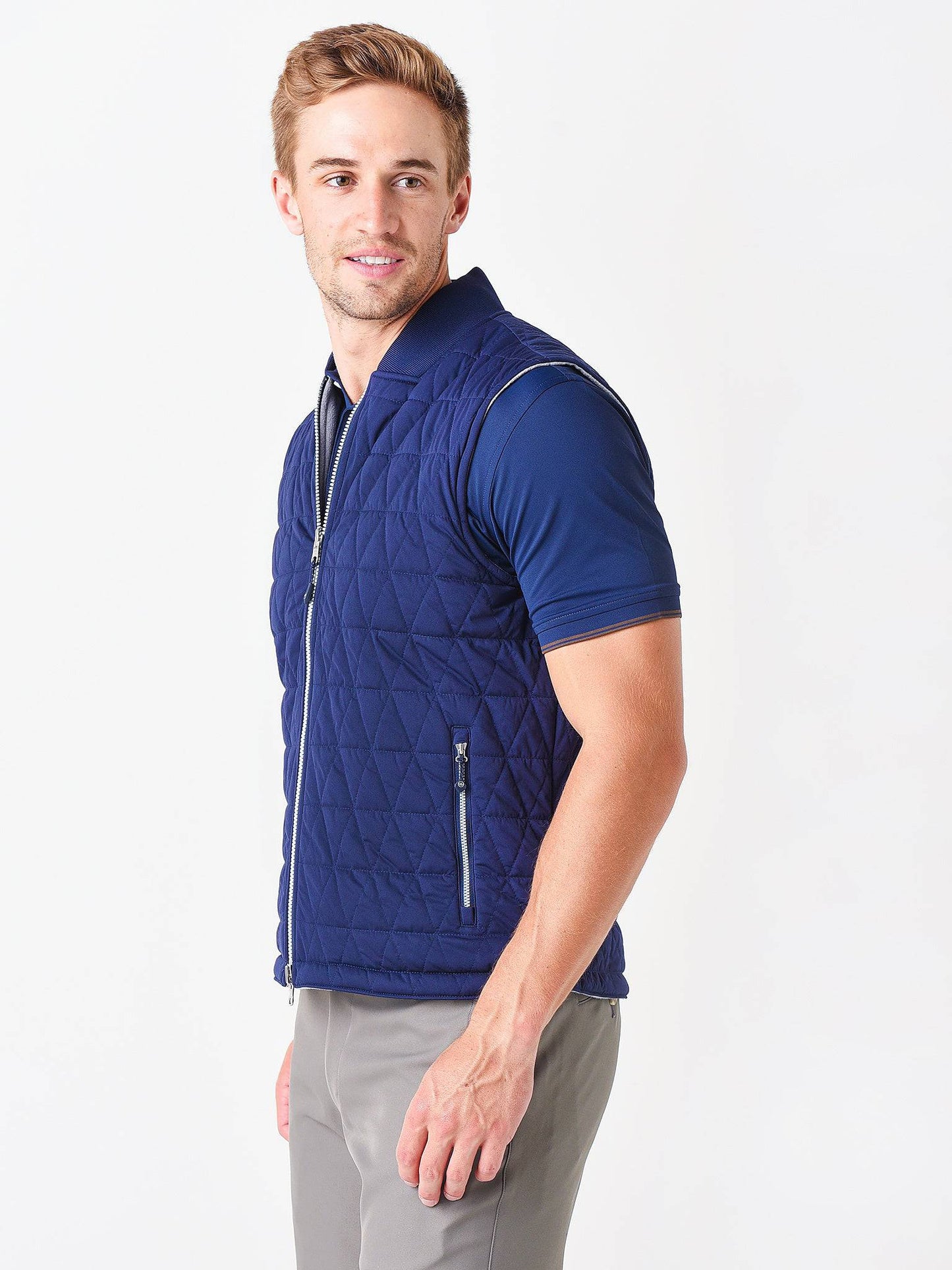  Peter Millar Crown Sport Men's Thermal Block Reversible Vest