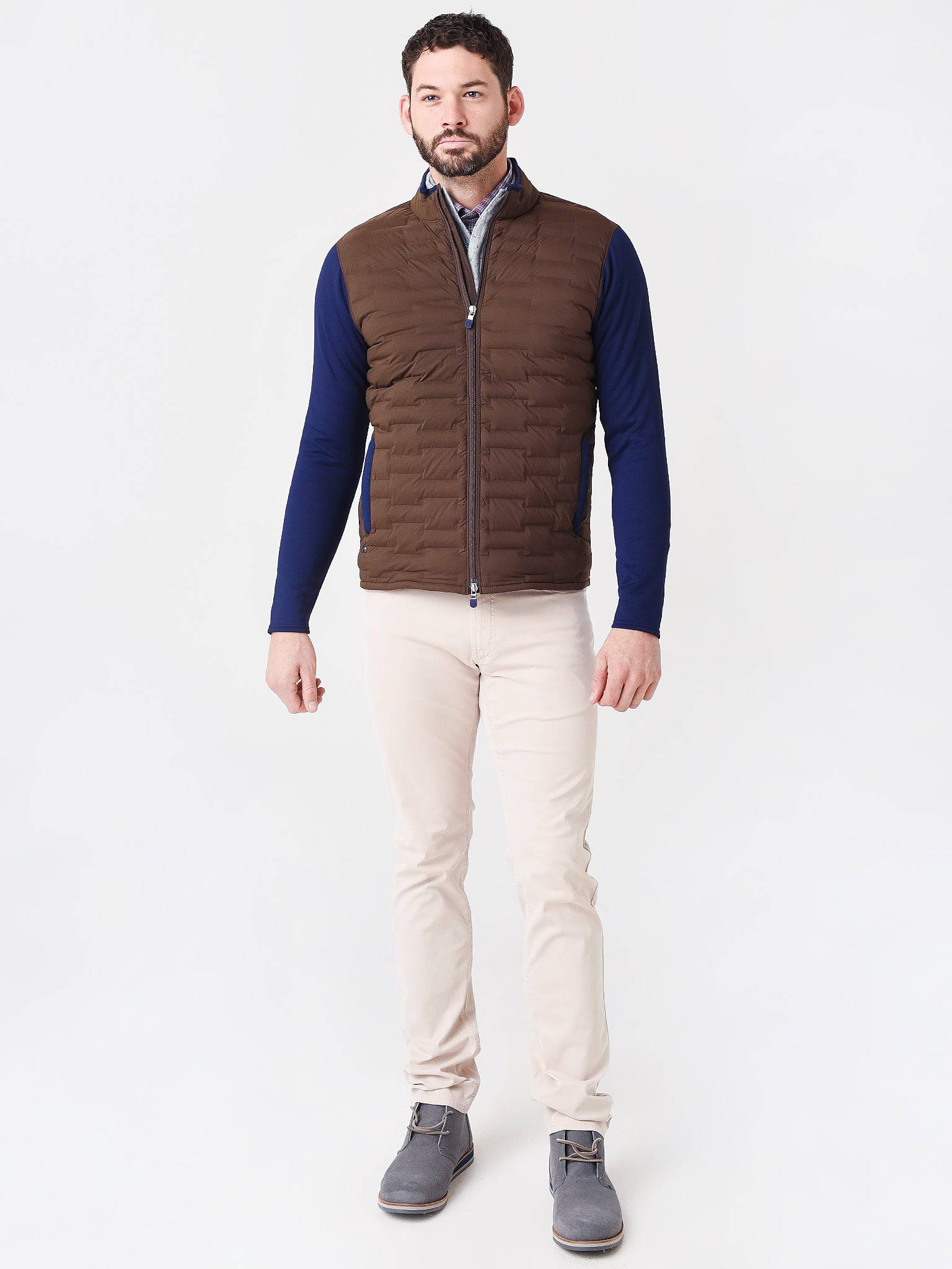  Peter Millar Crown Crafted Men's Blaze Hybrid Cardigan