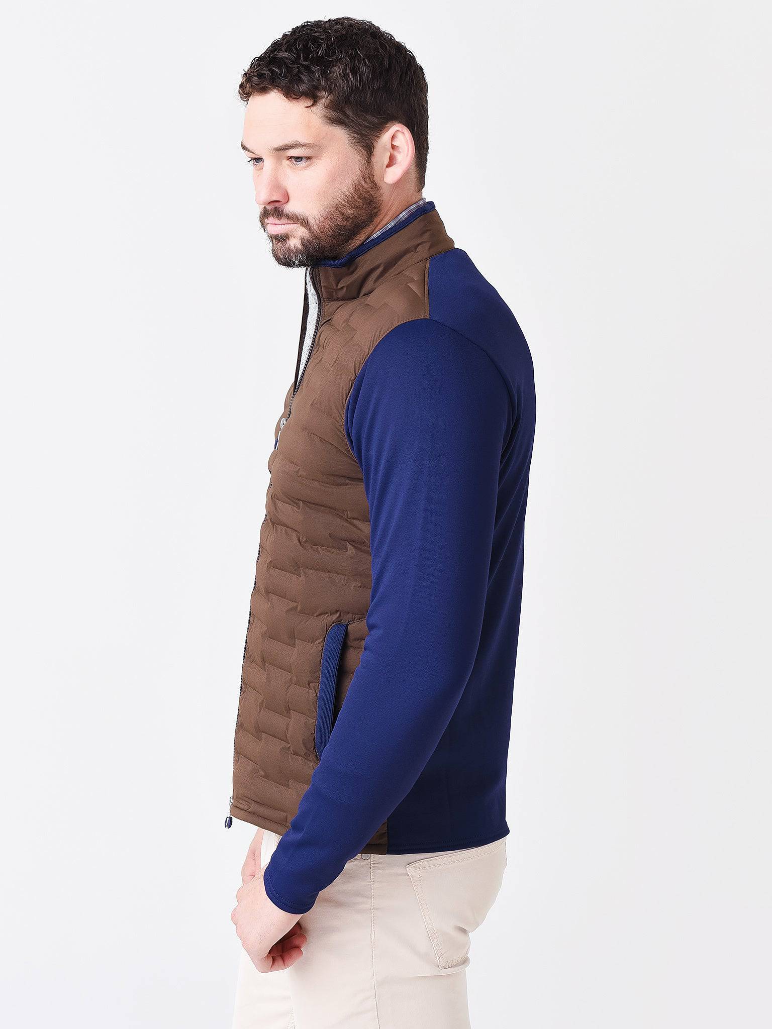  Peter Millar Crown Crafted Men's Blaze Hybrid Cardigan