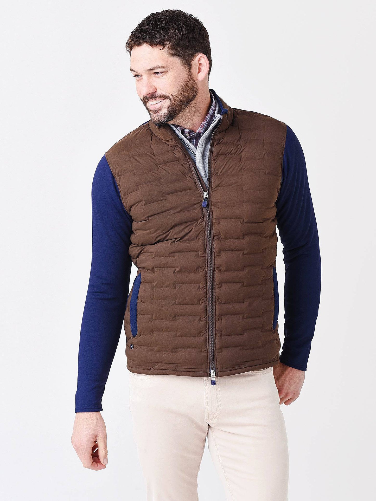  Peter Millar Crown Crafted Men's Blaze Hybrid Cardigan