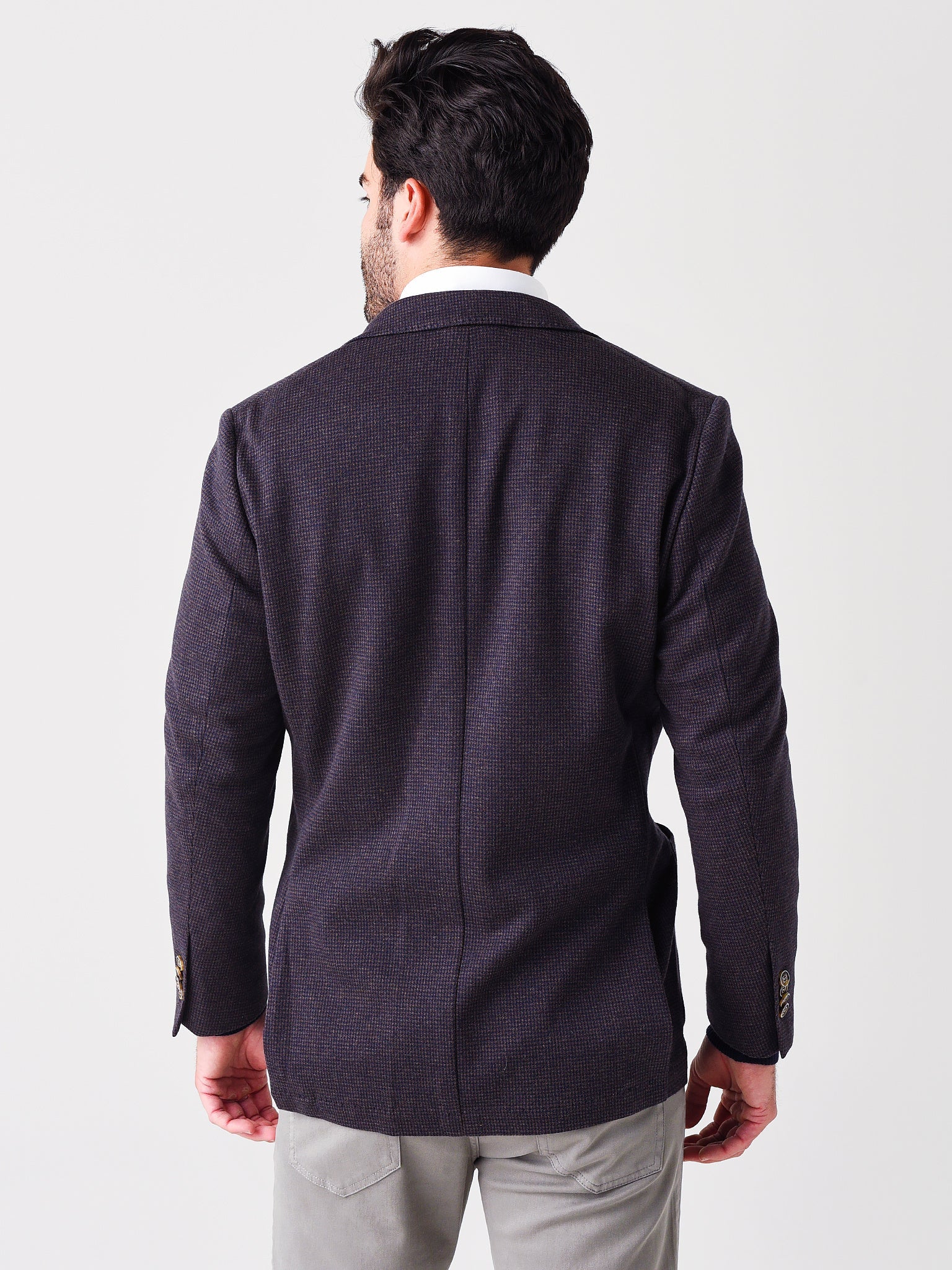 Peter Millar Crown Men's Houndstooth Knit Soft Jacket