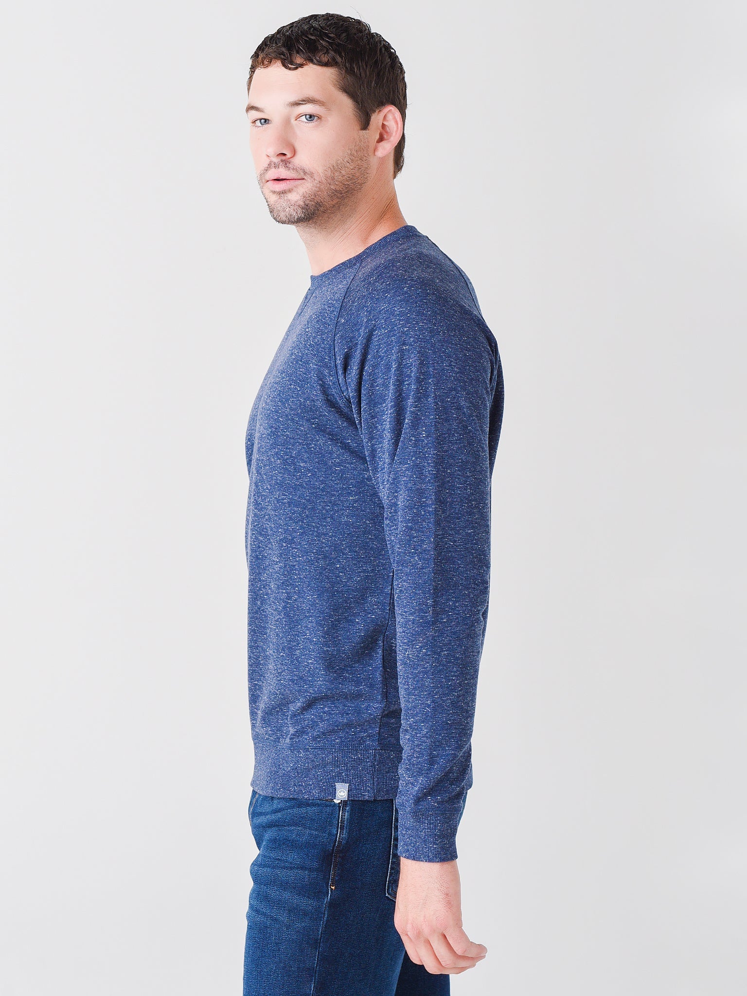  Peter Millar Crown Men's Interlock Jaspe Crew