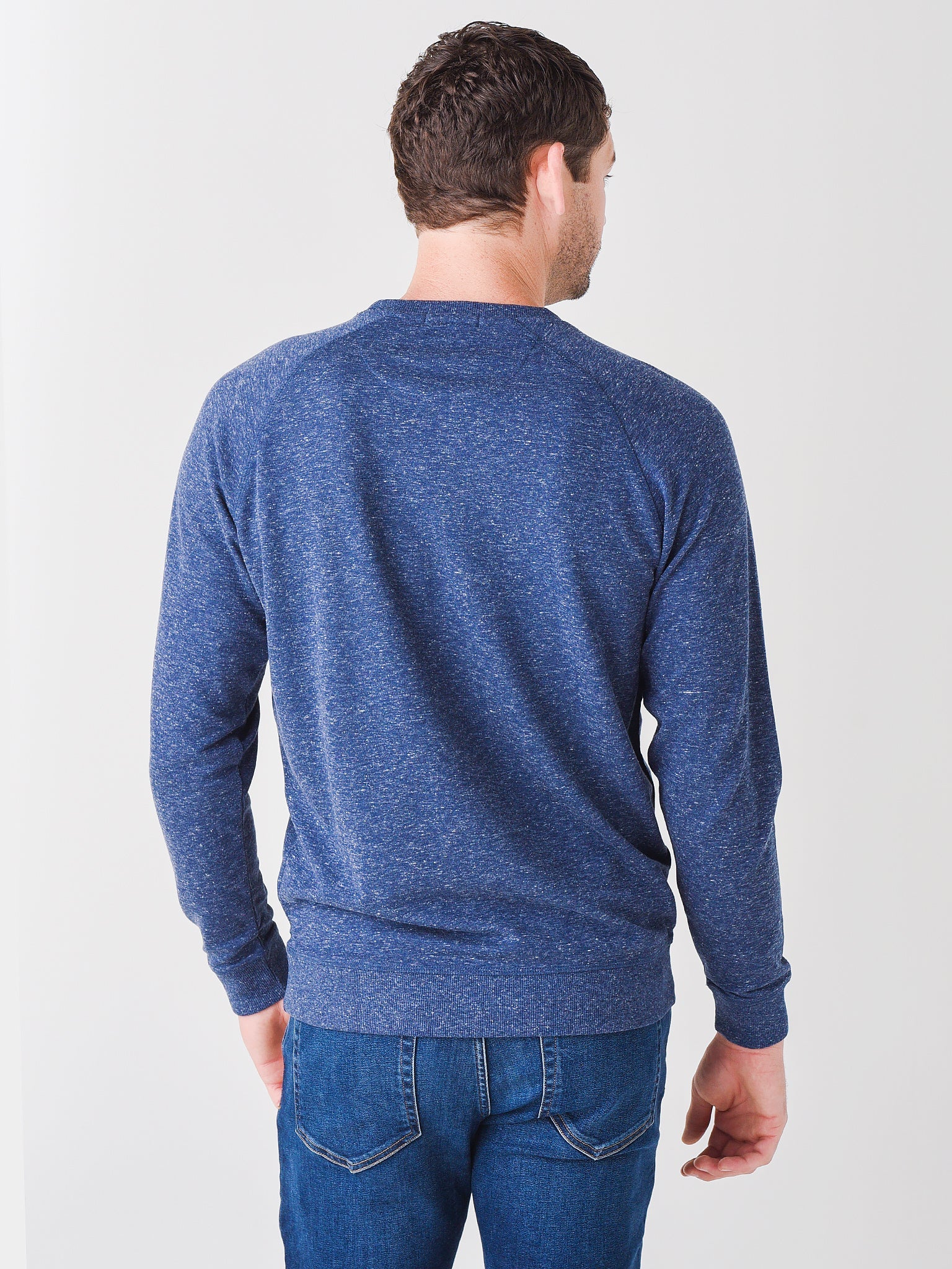  Peter Millar Crown Men's Interlock Jaspe Crew