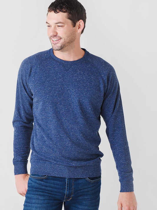  Peter Millar Crown Men's Interlock Jaspe Crew