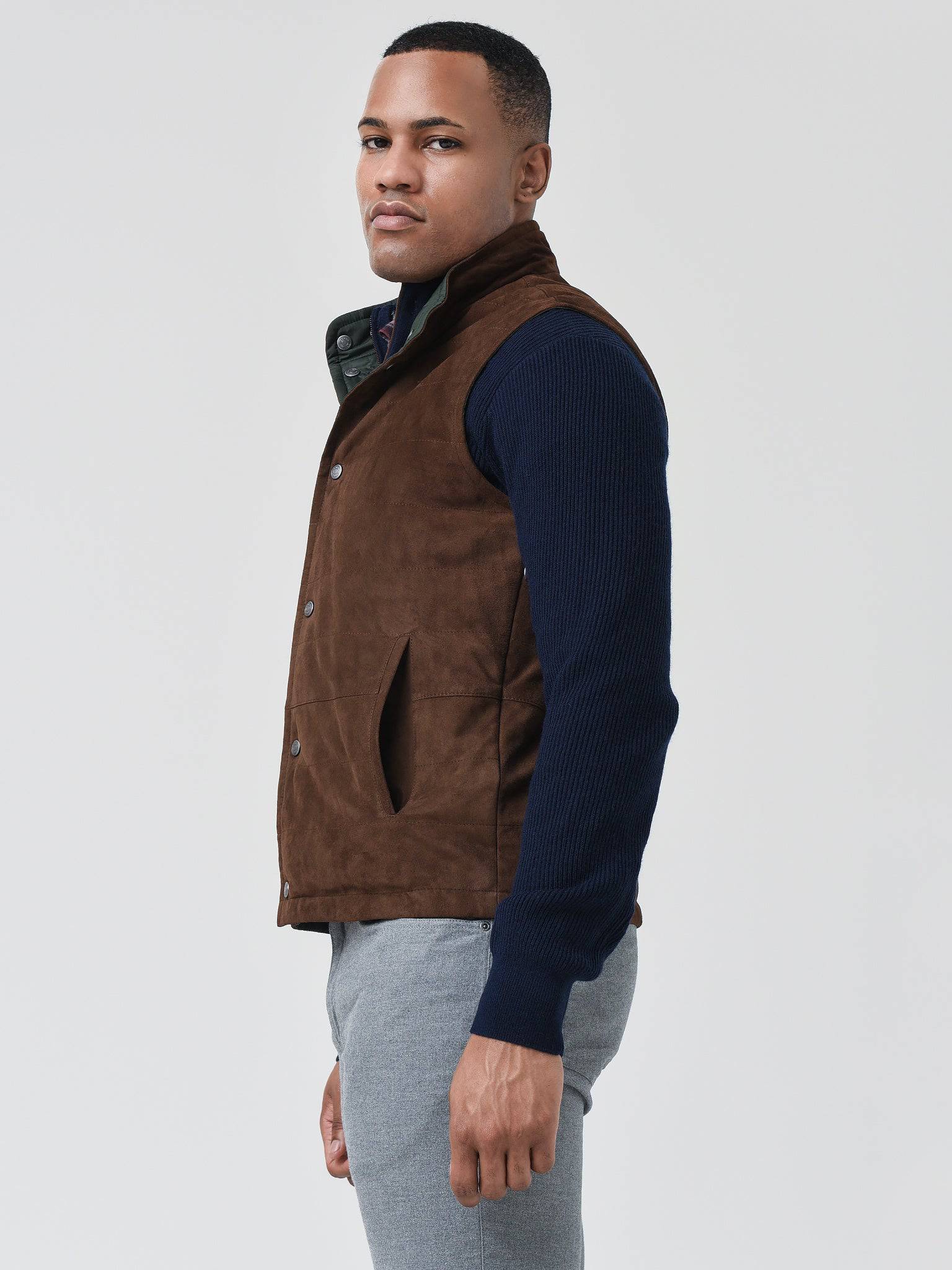  Peter Millar Crown Men's Reversible Suede Vest