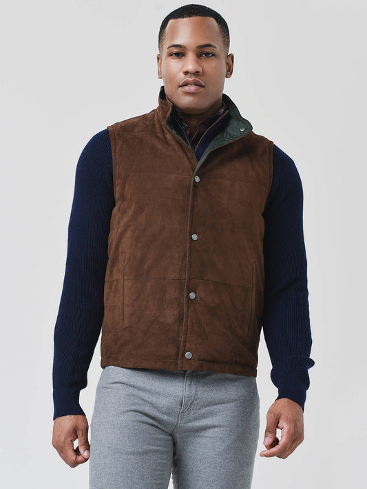 Peter Millar Crown Men's Reversible Suede Vest