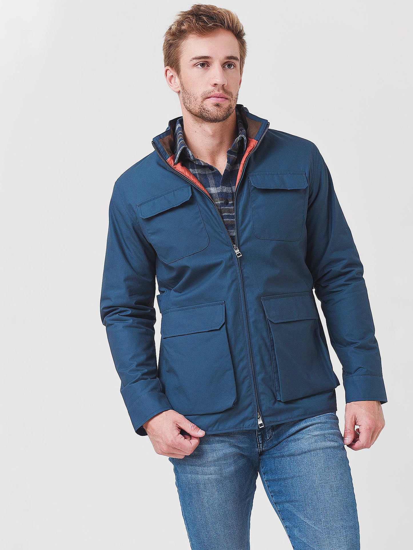  Peter Millar Crown Men's Waxed Cotton Safari Jacket
