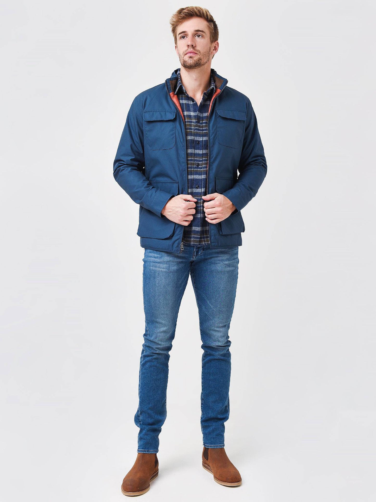  Peter Millar Crown Men's Waxed Cotton Safari Jacket