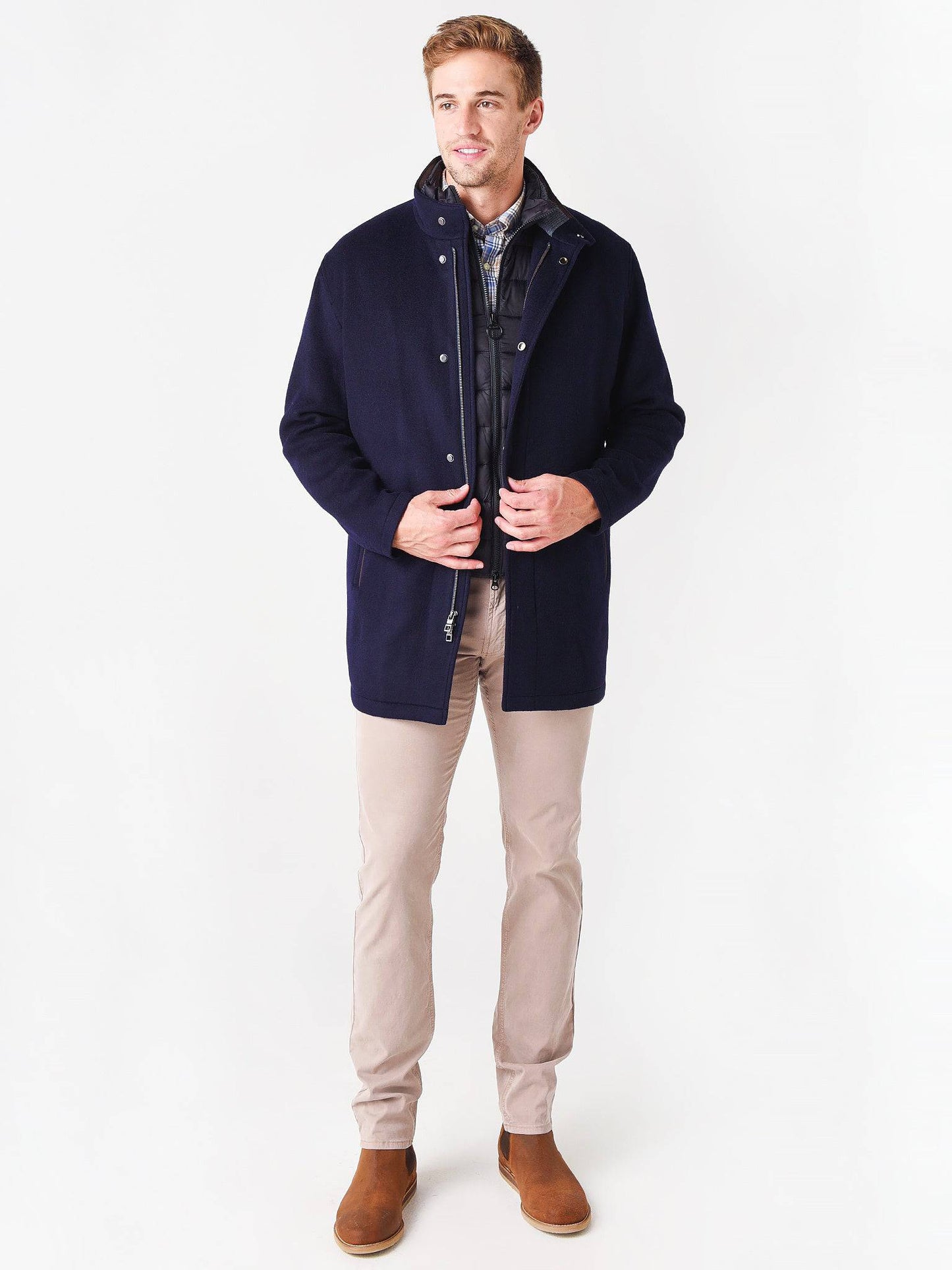  Peter Millar Crown Men's Flex-Fleece City Coat