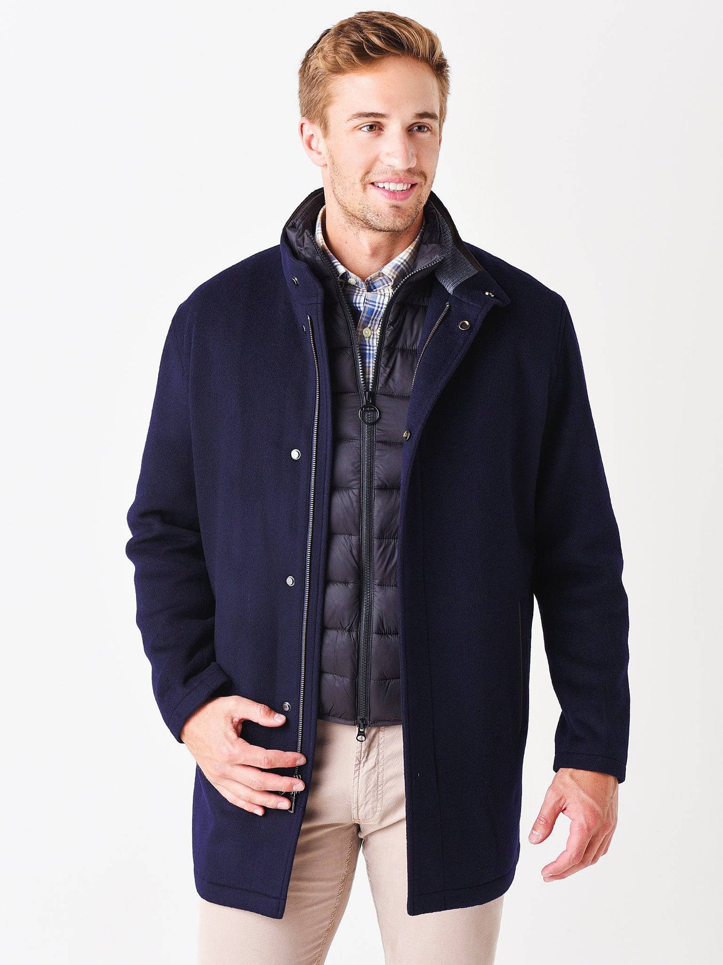  Peter Millar Crown Men's Flex-Fleece City Coat
