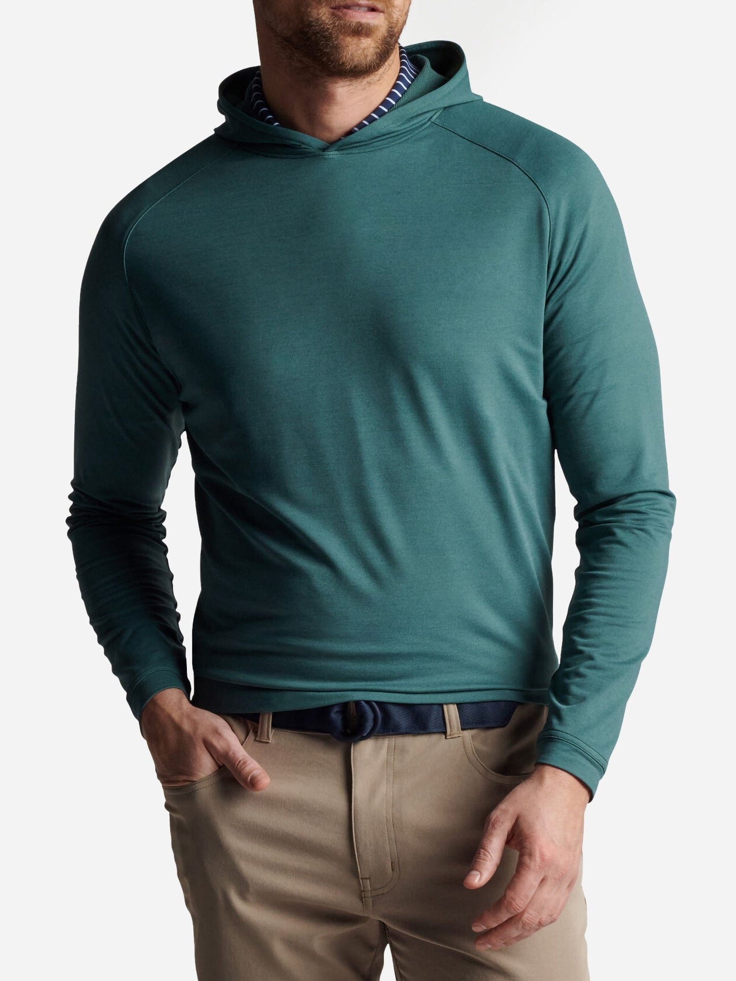  Peter Millar Crown Sport Men's Pine Performance Hoodie