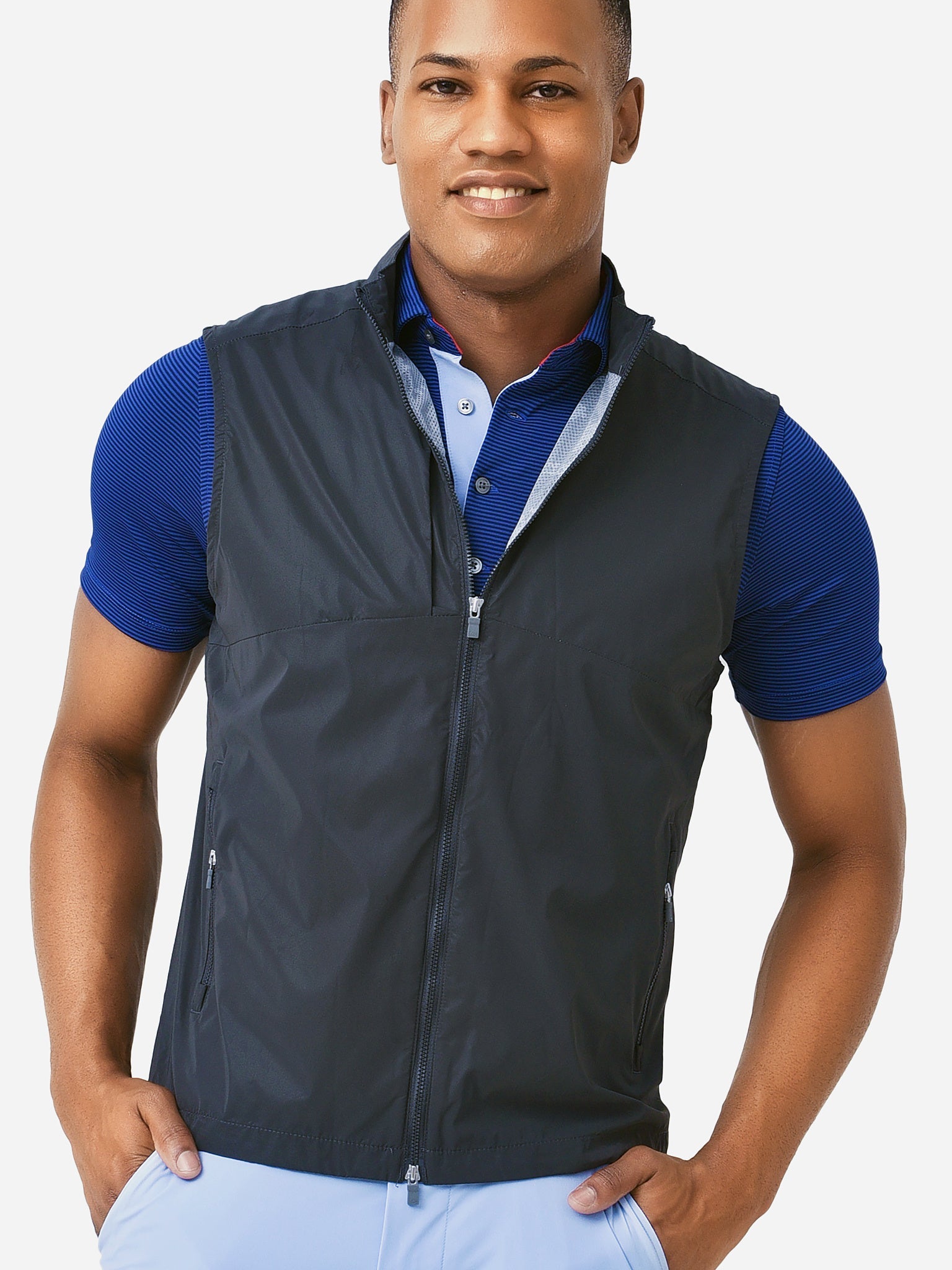  Peter Millar Active Men's Dart Reflect Performance Vest
