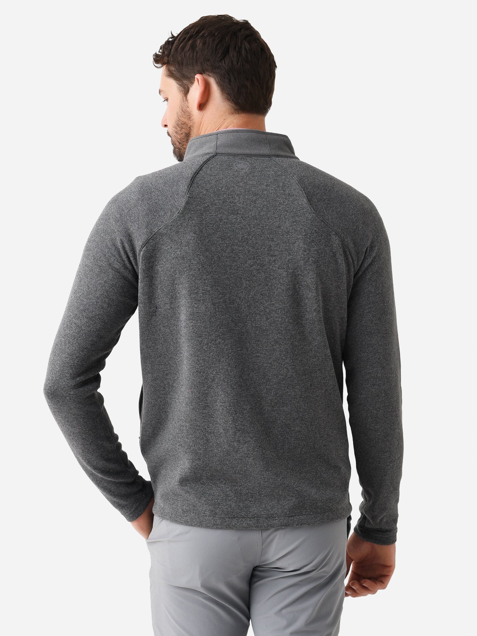  Peter Millar Crown Sport Men's Flannel Merge Hybrid Jacket