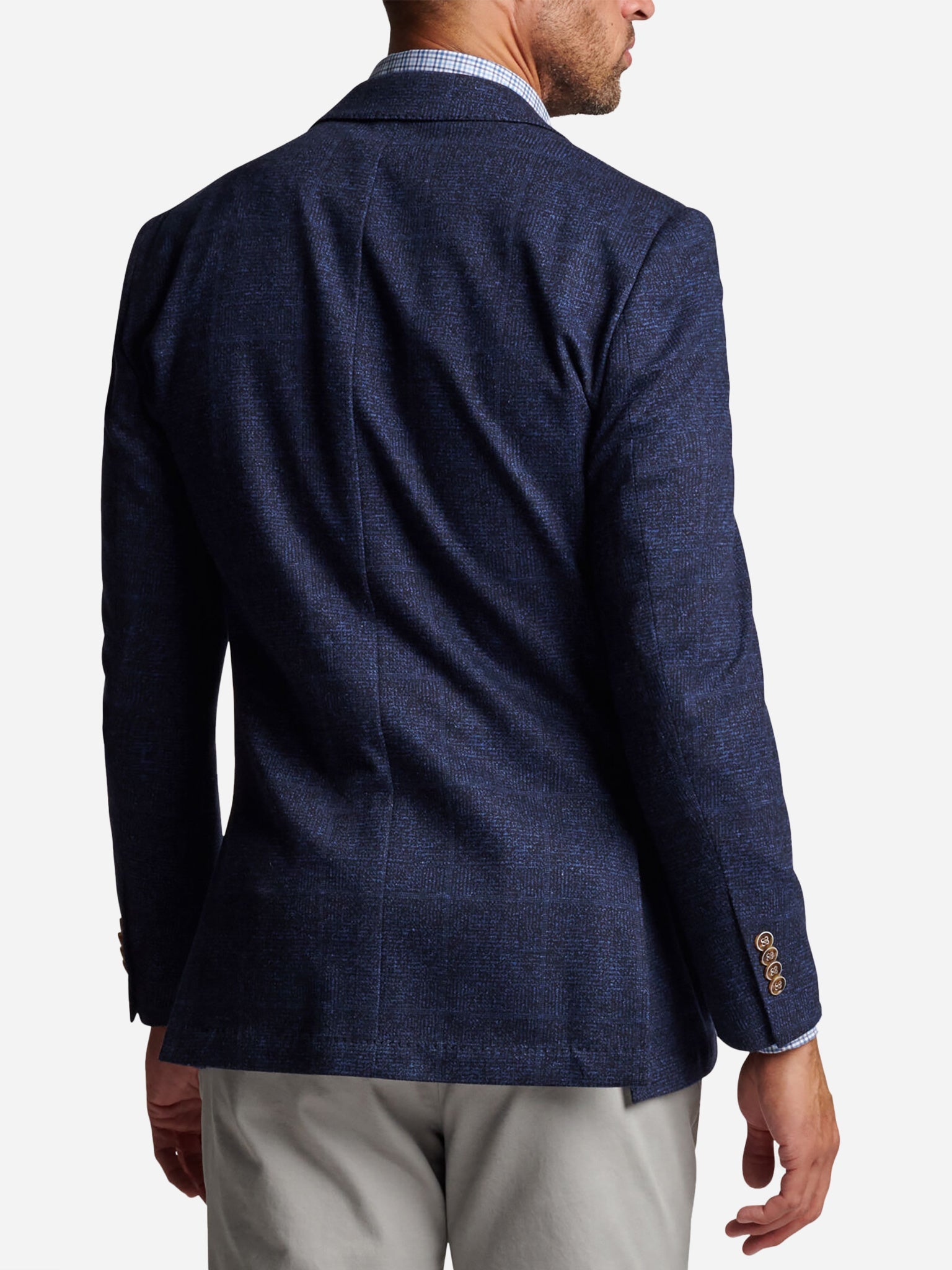  Peter Millar Crown Men's Julian Knit Windowpane Soft Jacket
