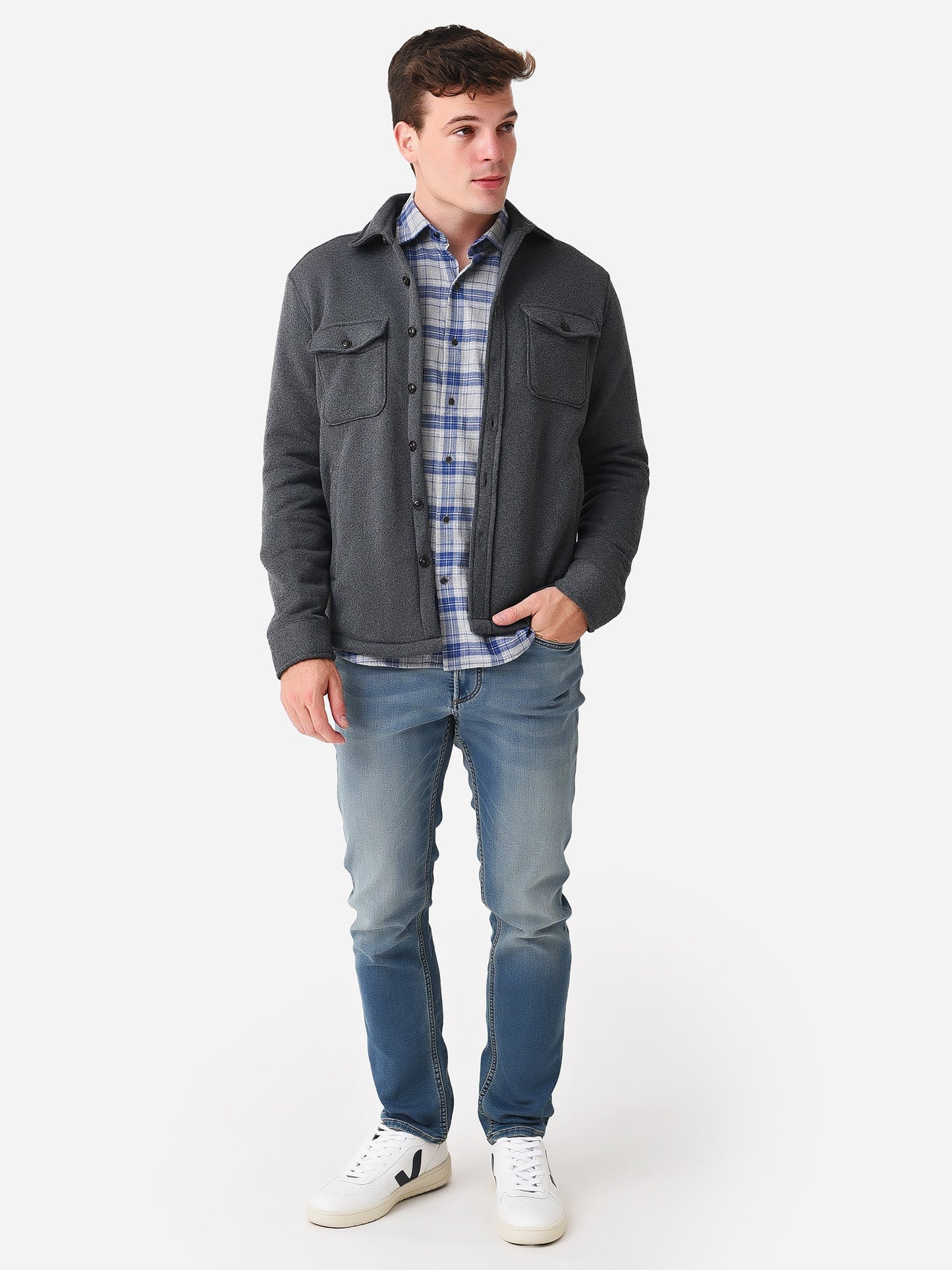 Peter Millar Crown Men's Crown Sweater Fleece Shirt Jacket