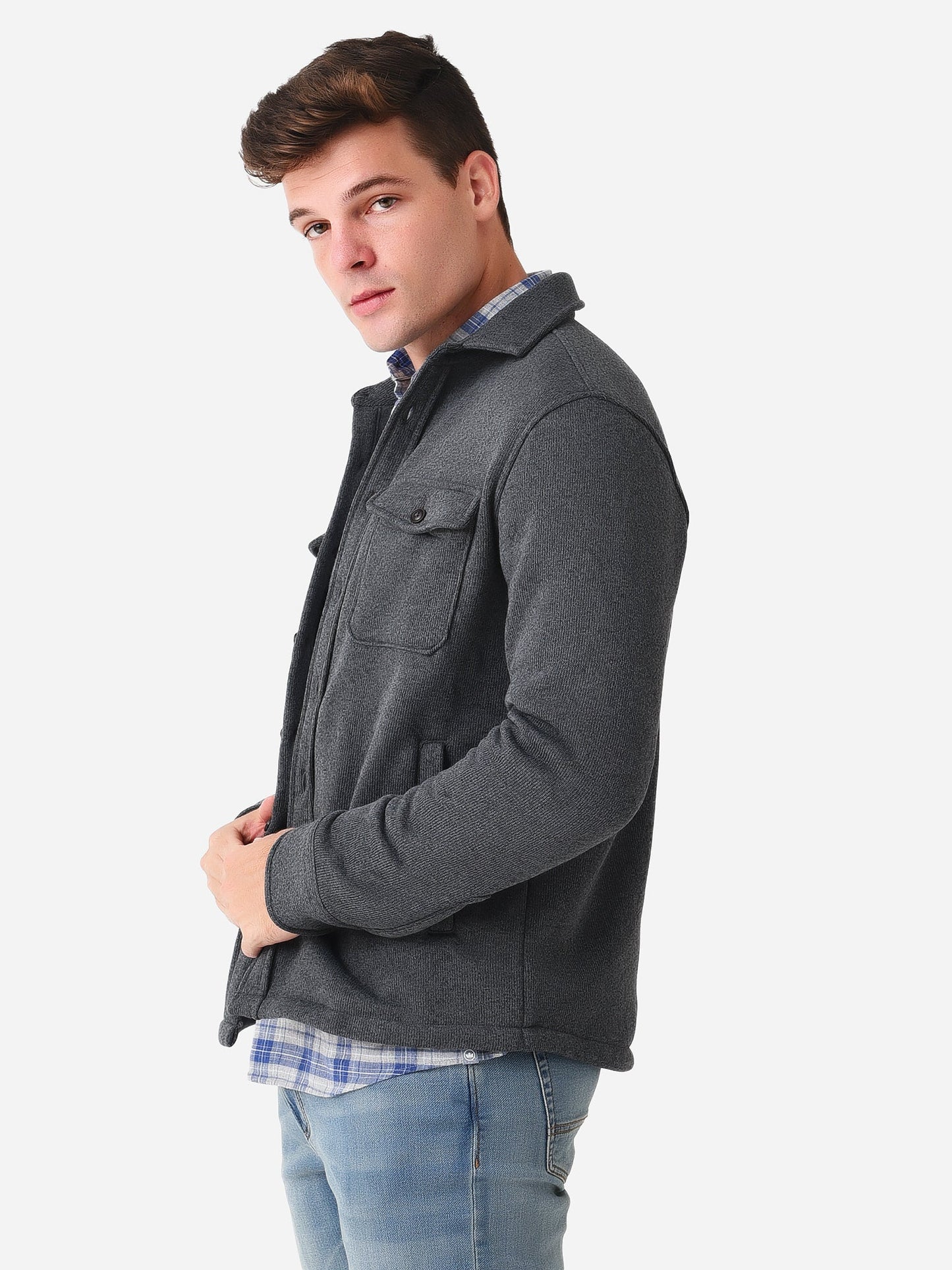  Peter Millar Crown Men's Crown Sweater Fleece Shirt Jacket