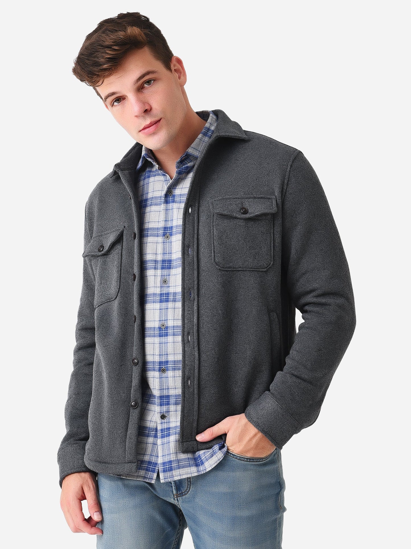  Peter Millar Crown Men's Crown Sweater Fleece Shirt Jacket