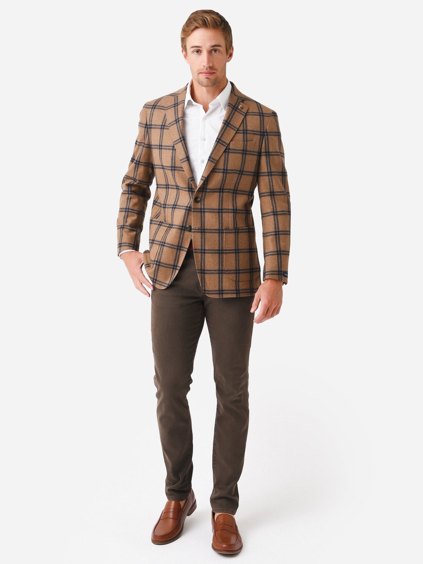  Peter Millar Crown Crafted Men's Grove Windowpane Soft Jacket