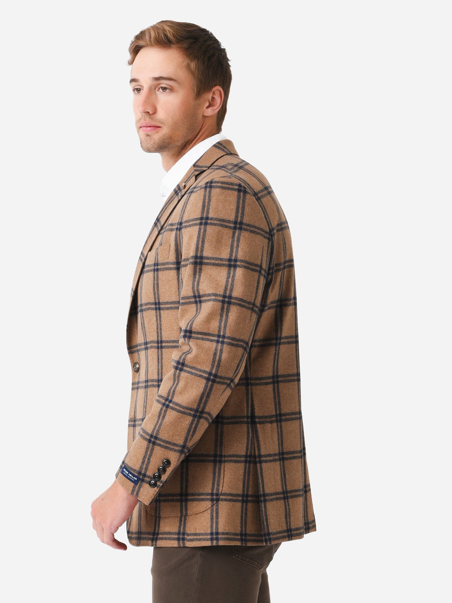 Peter Millar Crown Crafted Men's Grove Windowpane Soft Jacket