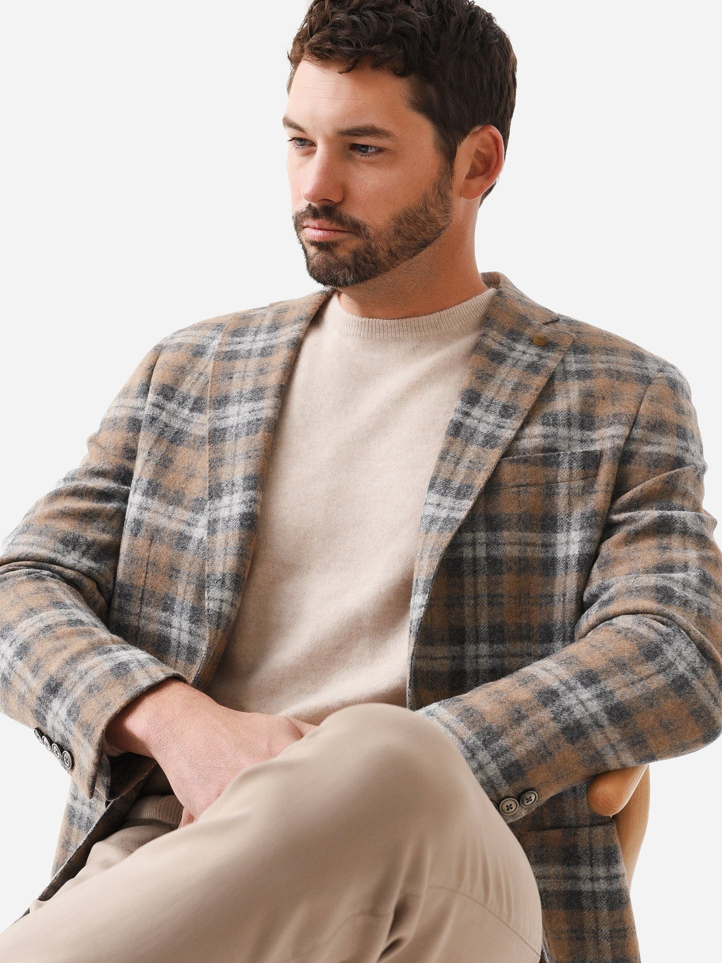  Peter Millar Crown Crafted Men's Winter Excursionist Horizon Blazer