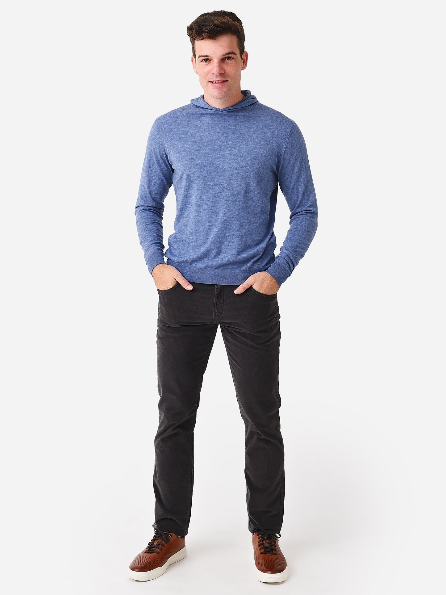  Peter Millar Crown Crafted Men's Excursionist Flex Popover Hoodie