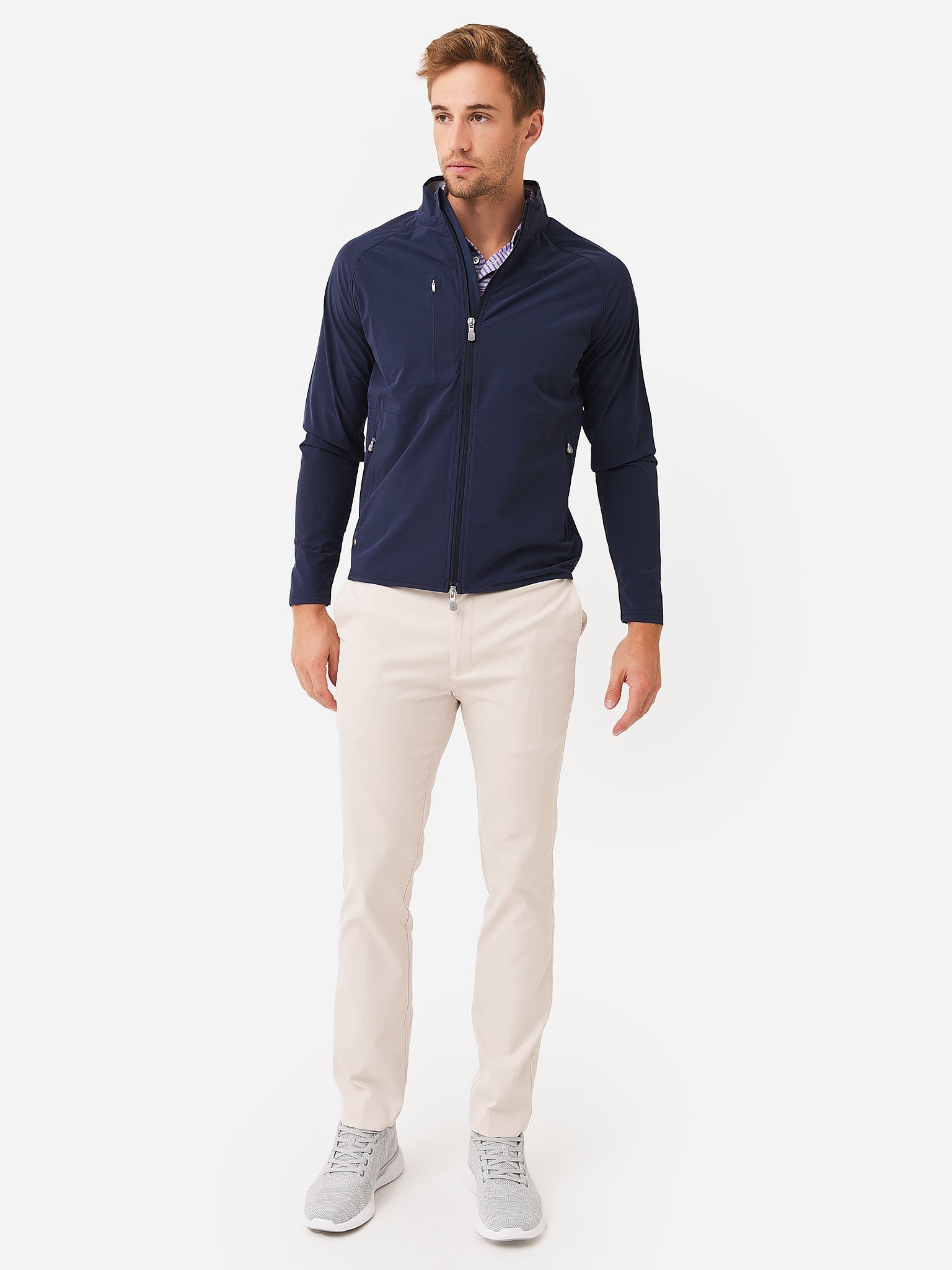  Peter Millar Crown Crafted Men's Flex Adapt Wind Cheater Shell