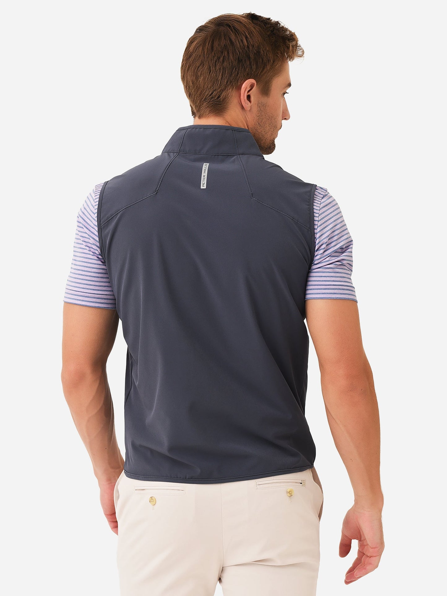  Peter Millar Crown Crafted Men's Flex Adapt Half-Zip Vest