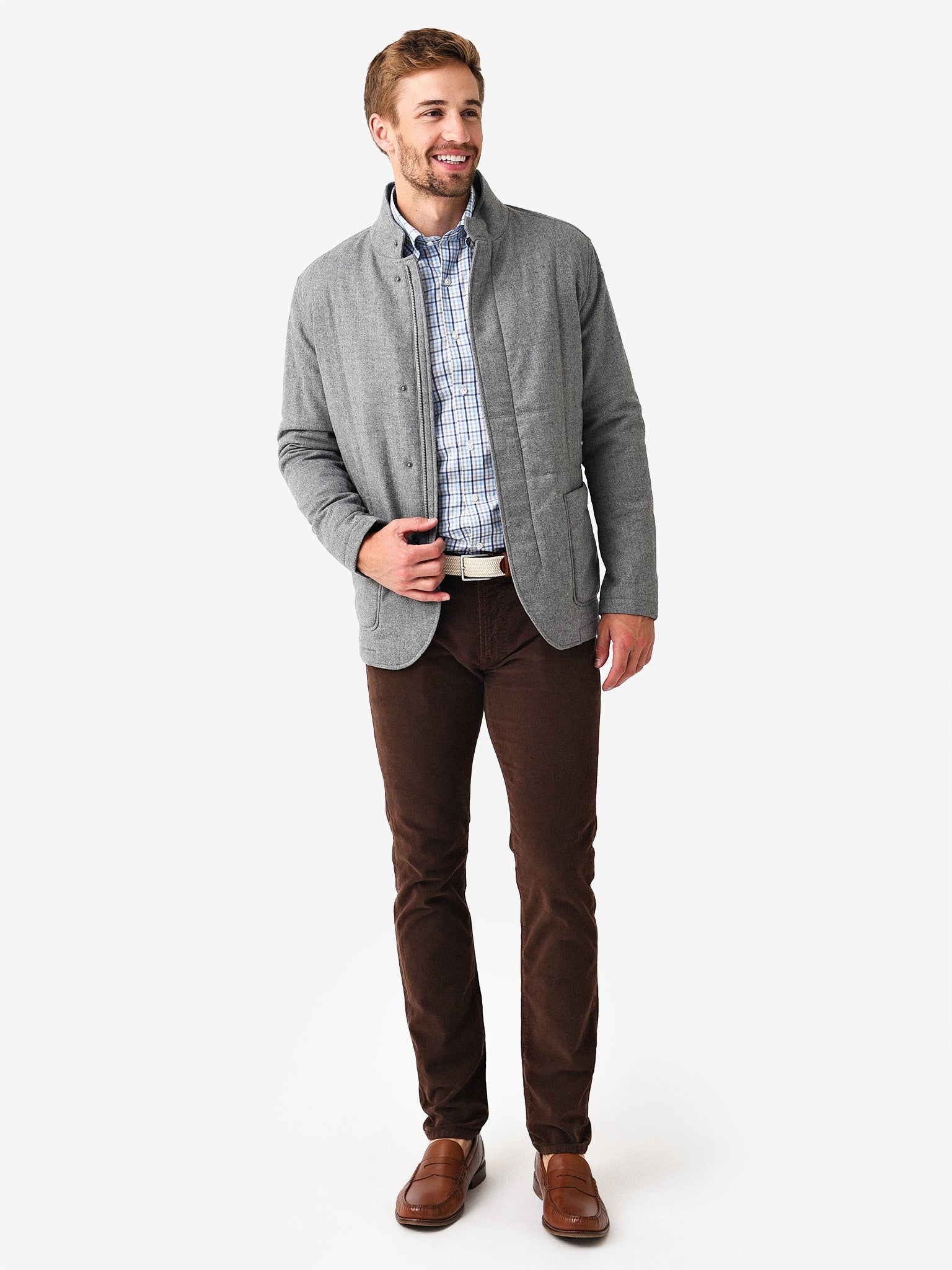  Peter Millar Crown Crafted Men's Alpine Wool Quilted Blazer