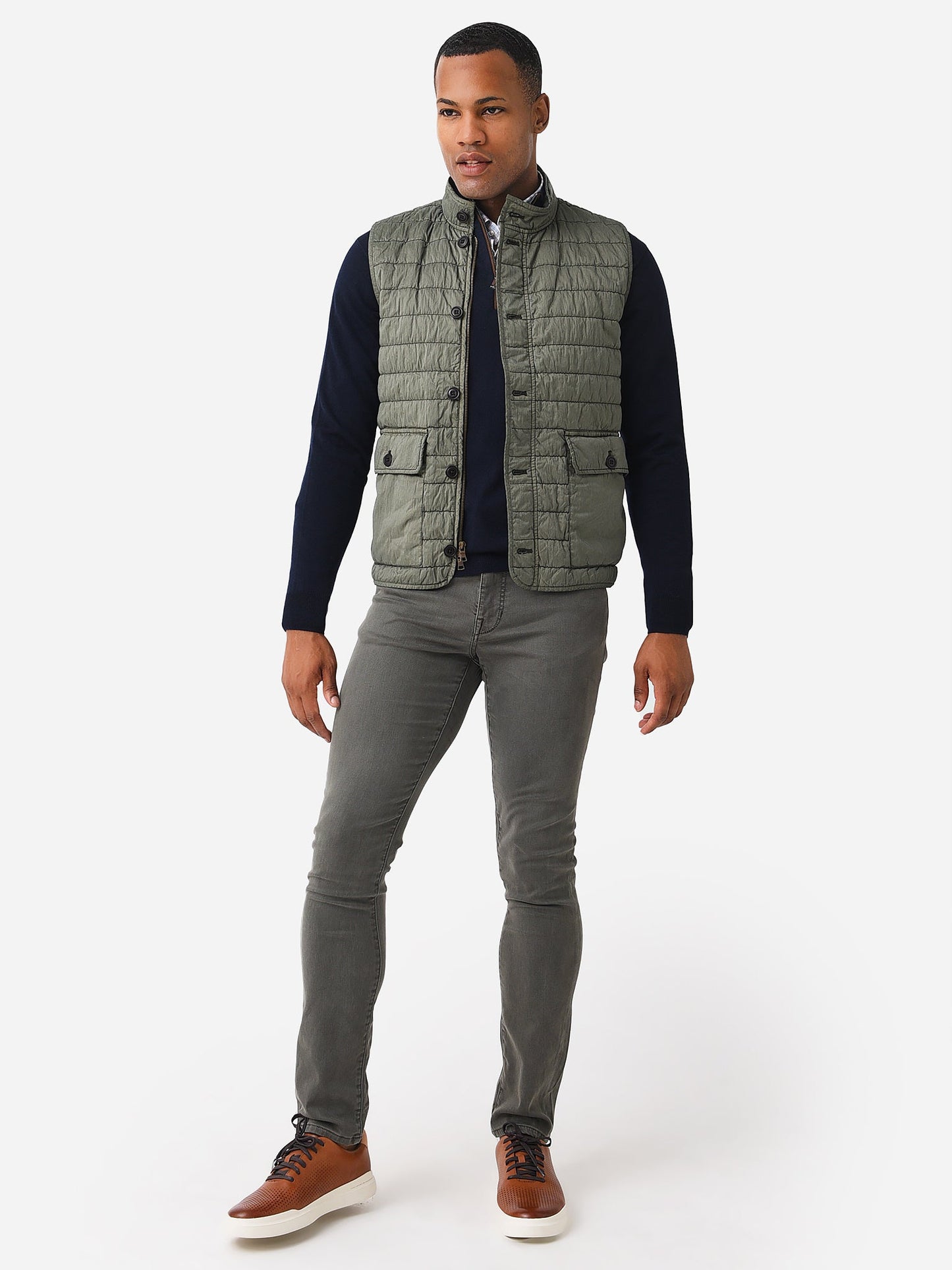  Peter Millar Crown Men's Greenwich Garment Dyed Vest